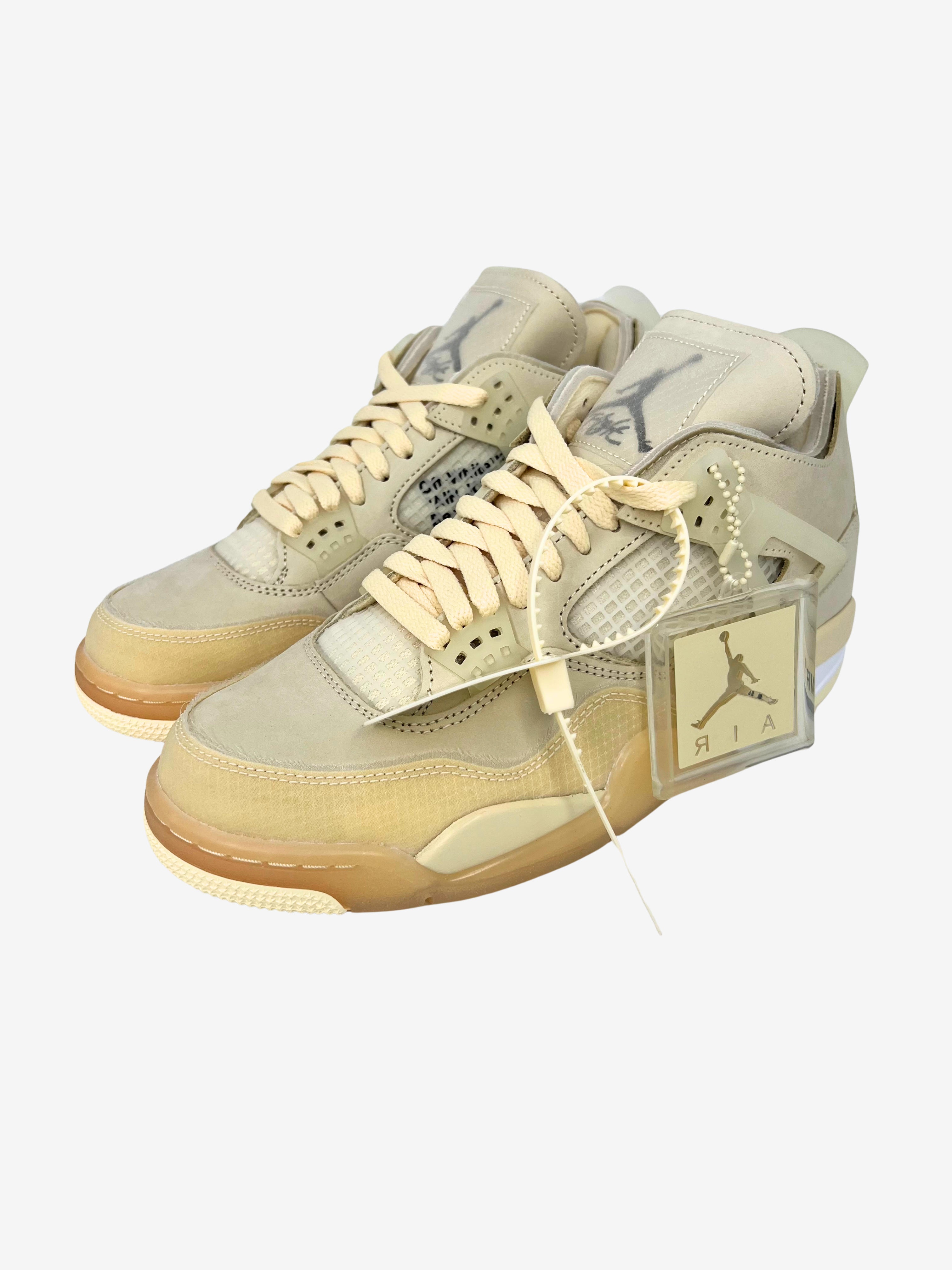 Air Jordan 4 High x Off White "Sail" (W) CV9388-100 2