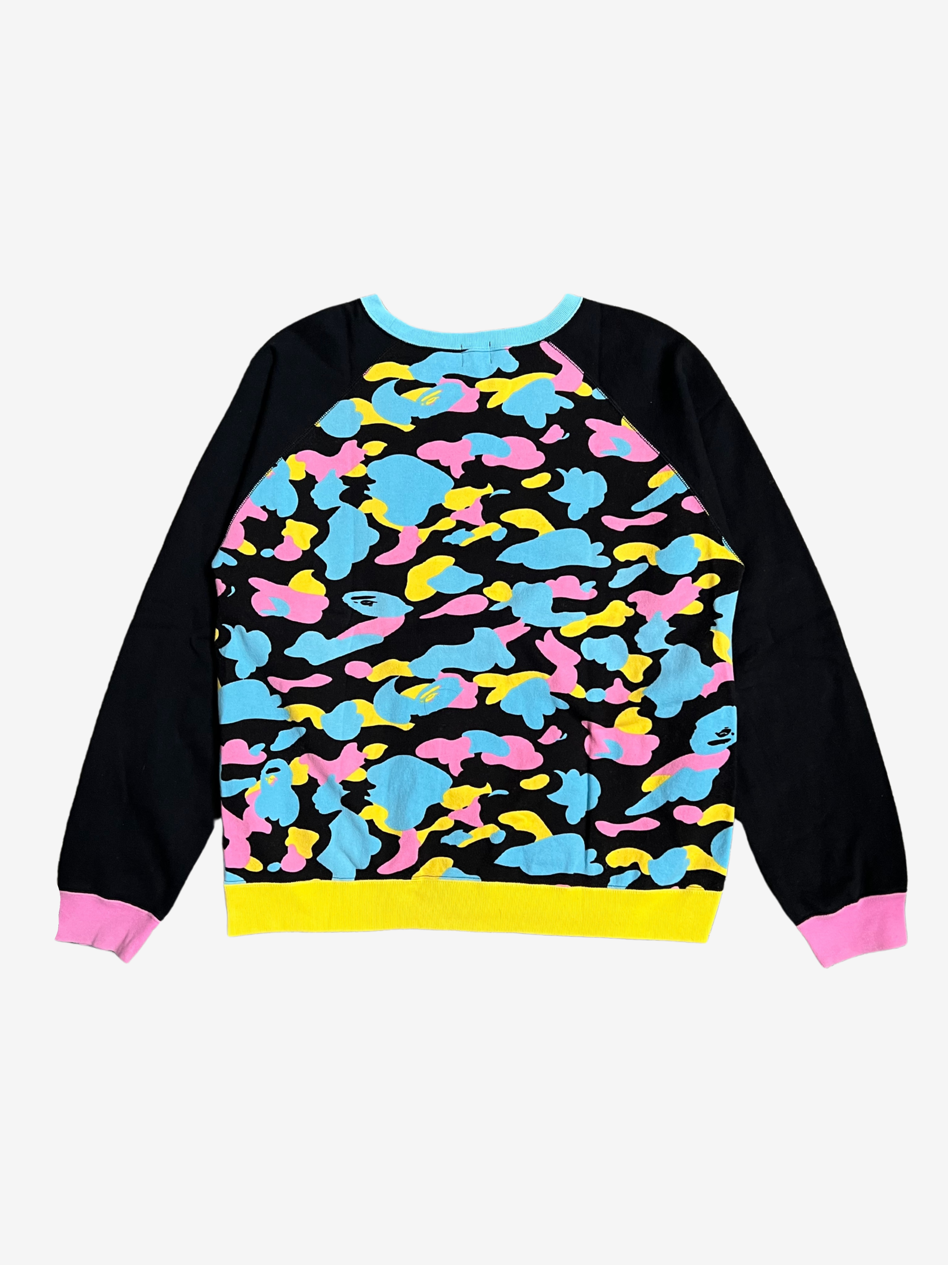 BAPE Black Cotton Candy Camo Logo Sweatshirt 2