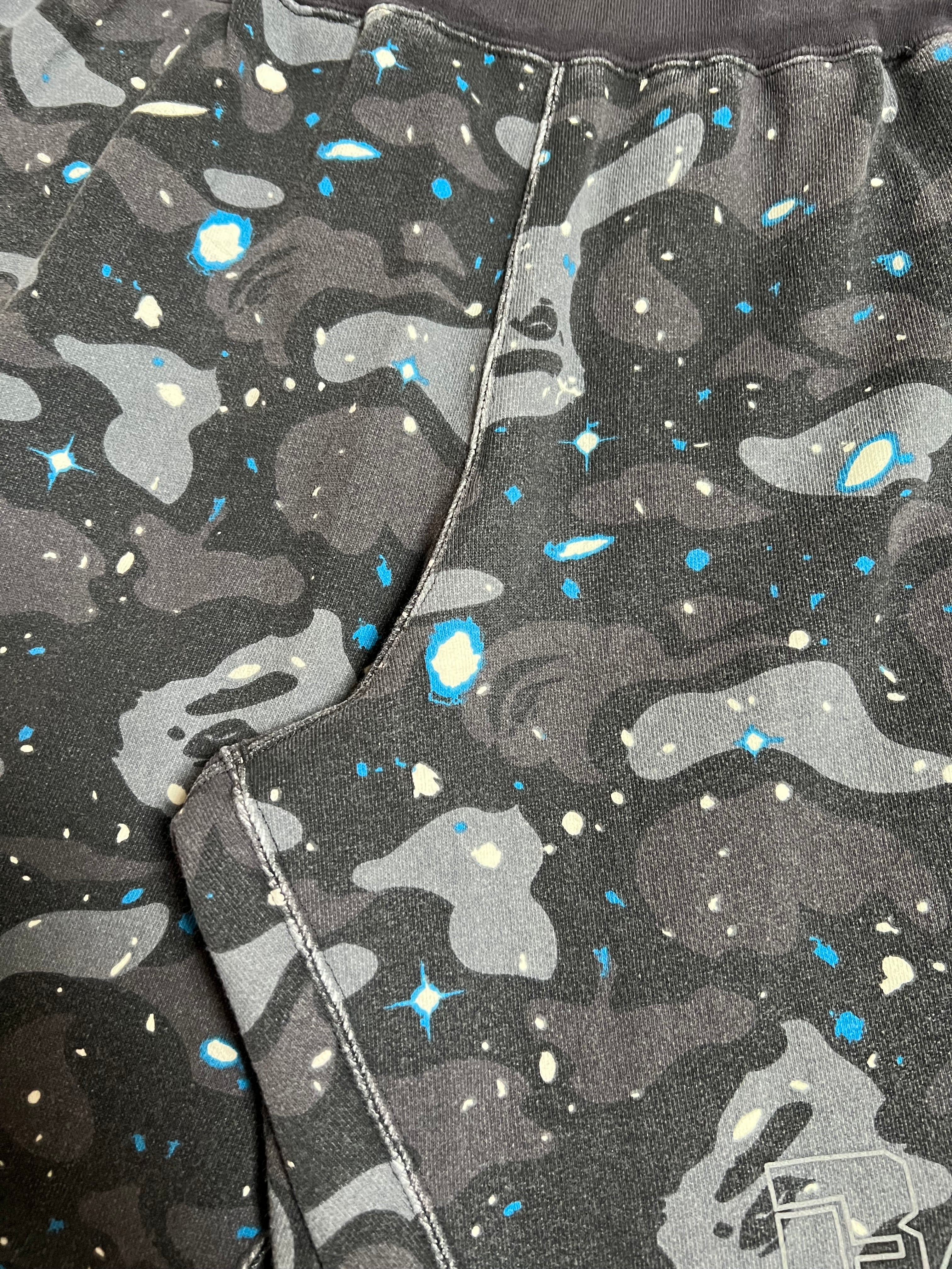 BAPE Black Galaxy Camo Sweat Shorts 4