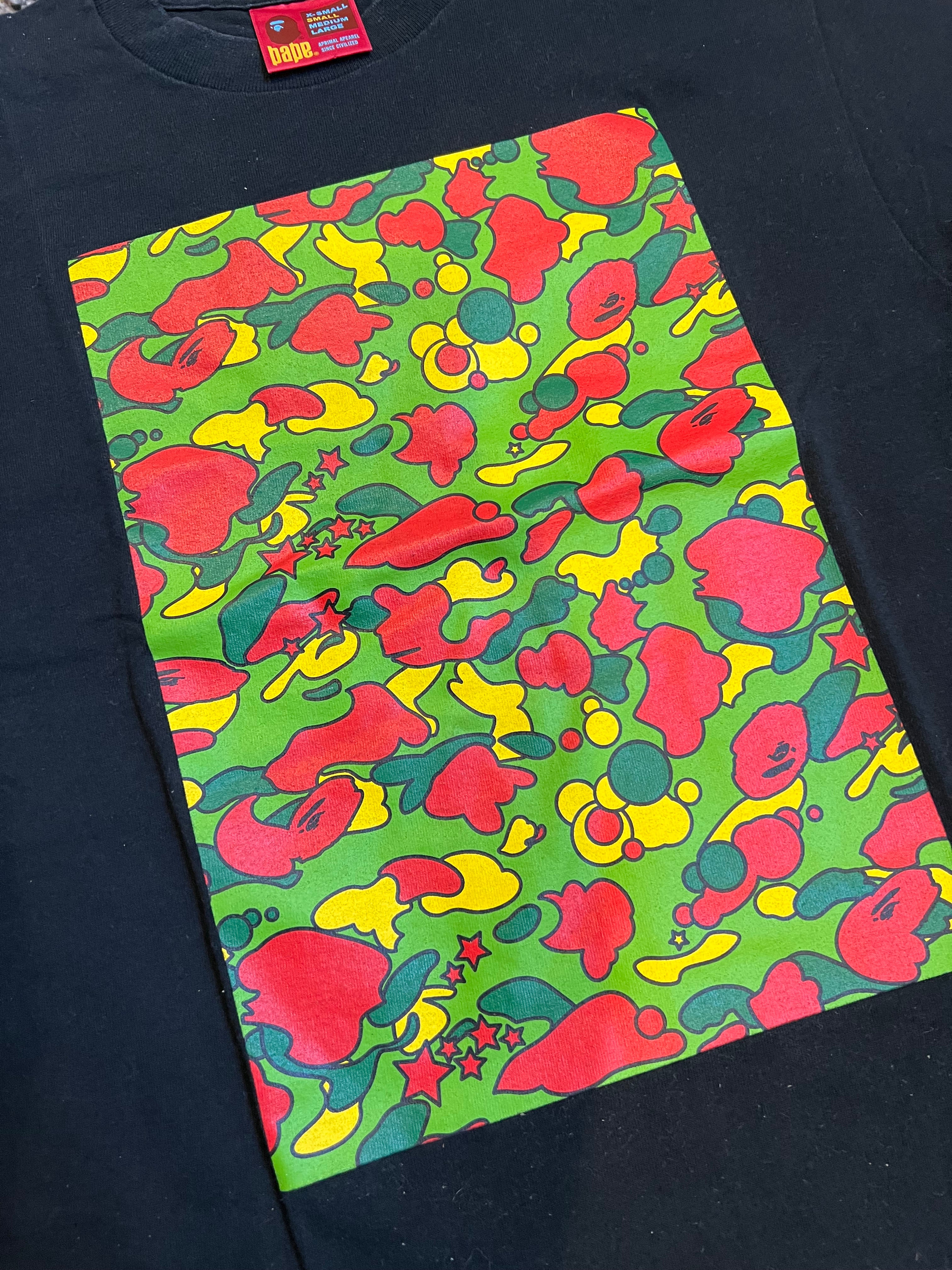 BAPE Black Psyche Camo Block T-Shirt 3