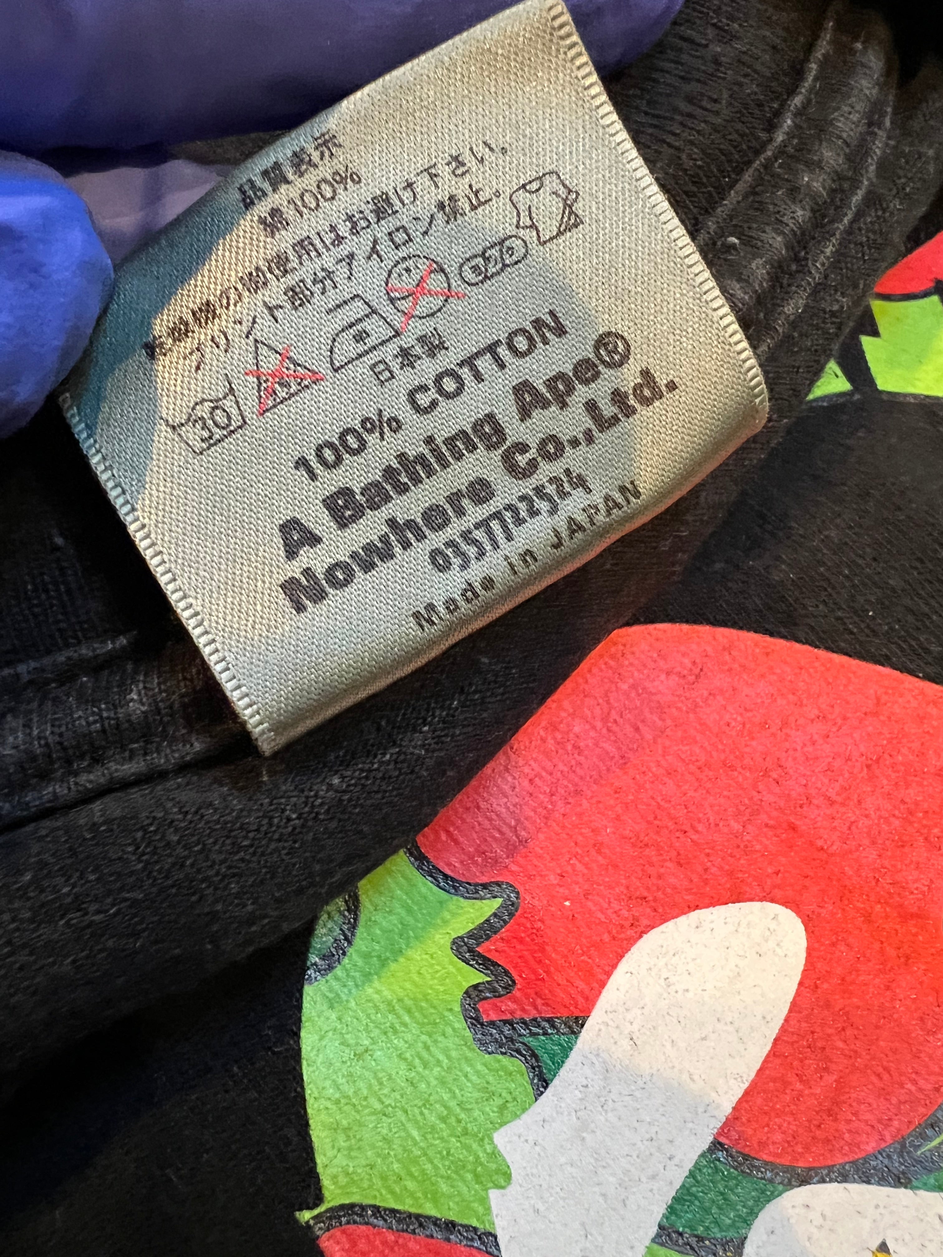 BAPE Black Psyche Camo Block T-Shirt 7