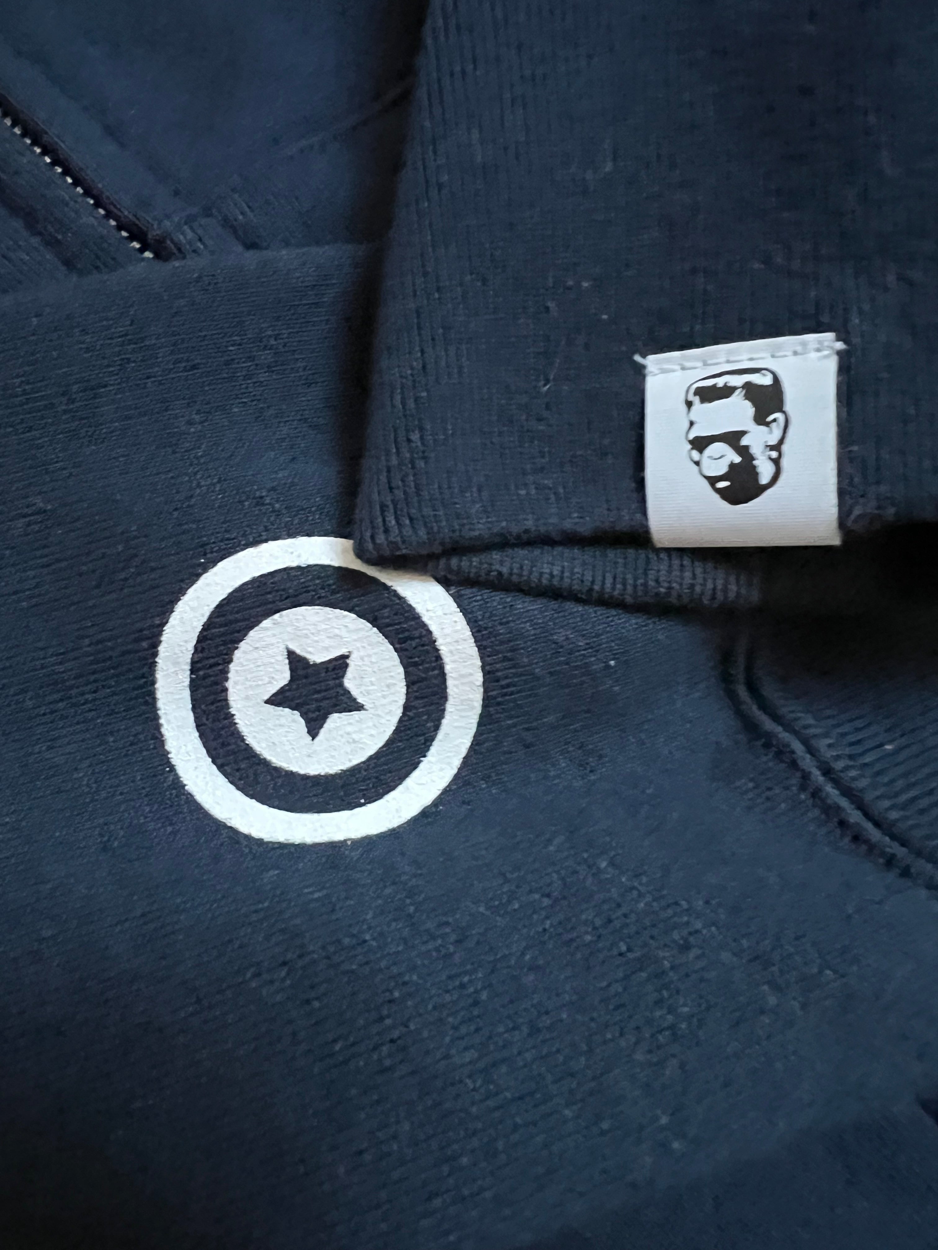 BAPE Blue 2007 Nigo NFS Full Zip Up Shark Hoodie 6