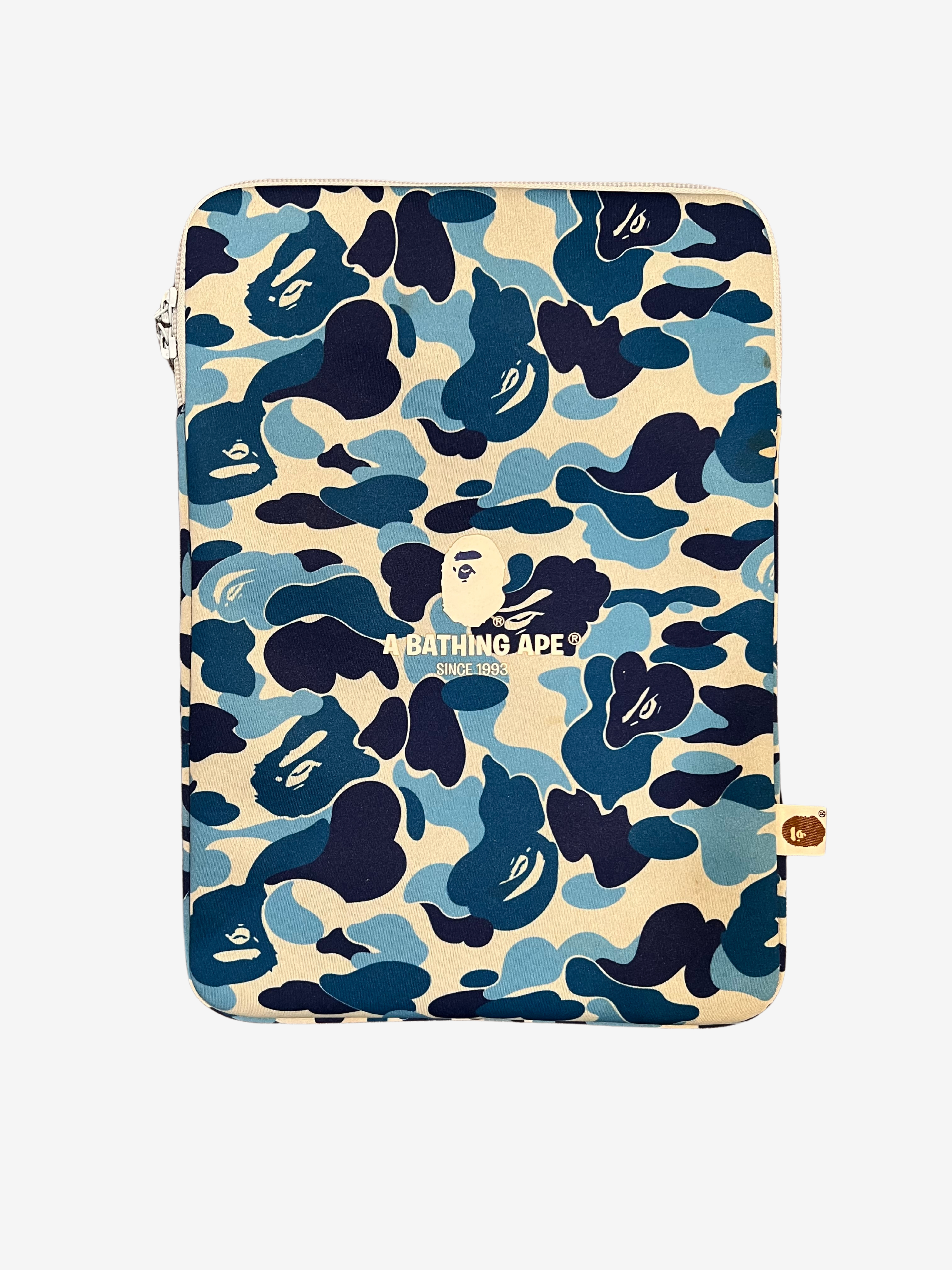 BAPE Blue ABC Camo 13 Inch Laptop Case