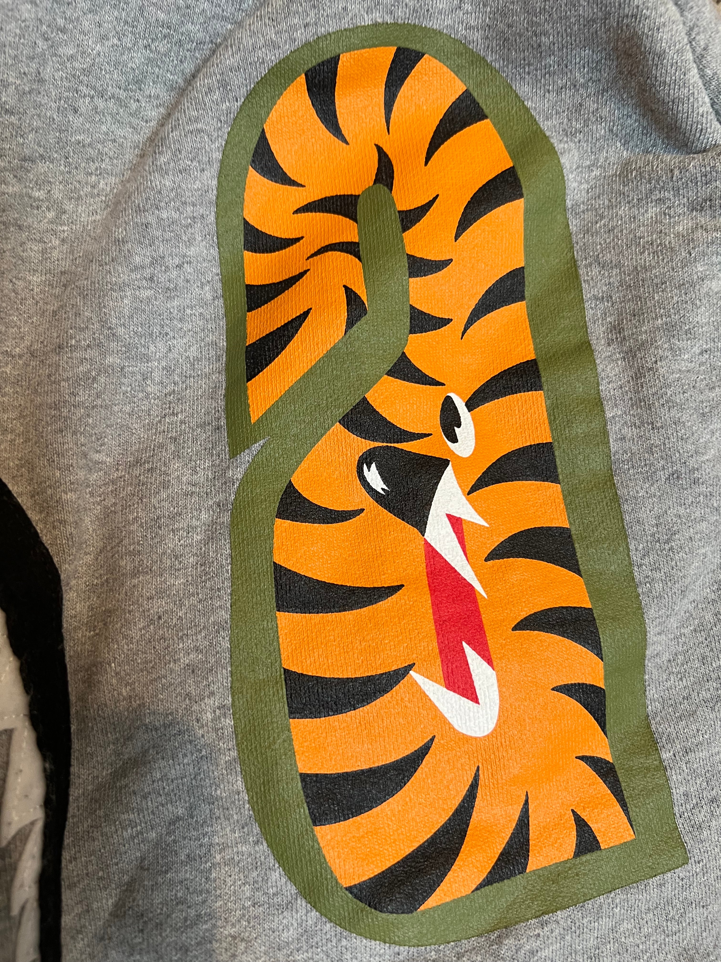 BAPE Gray Pink ABC Camo Pullover Shark Hoodie 5