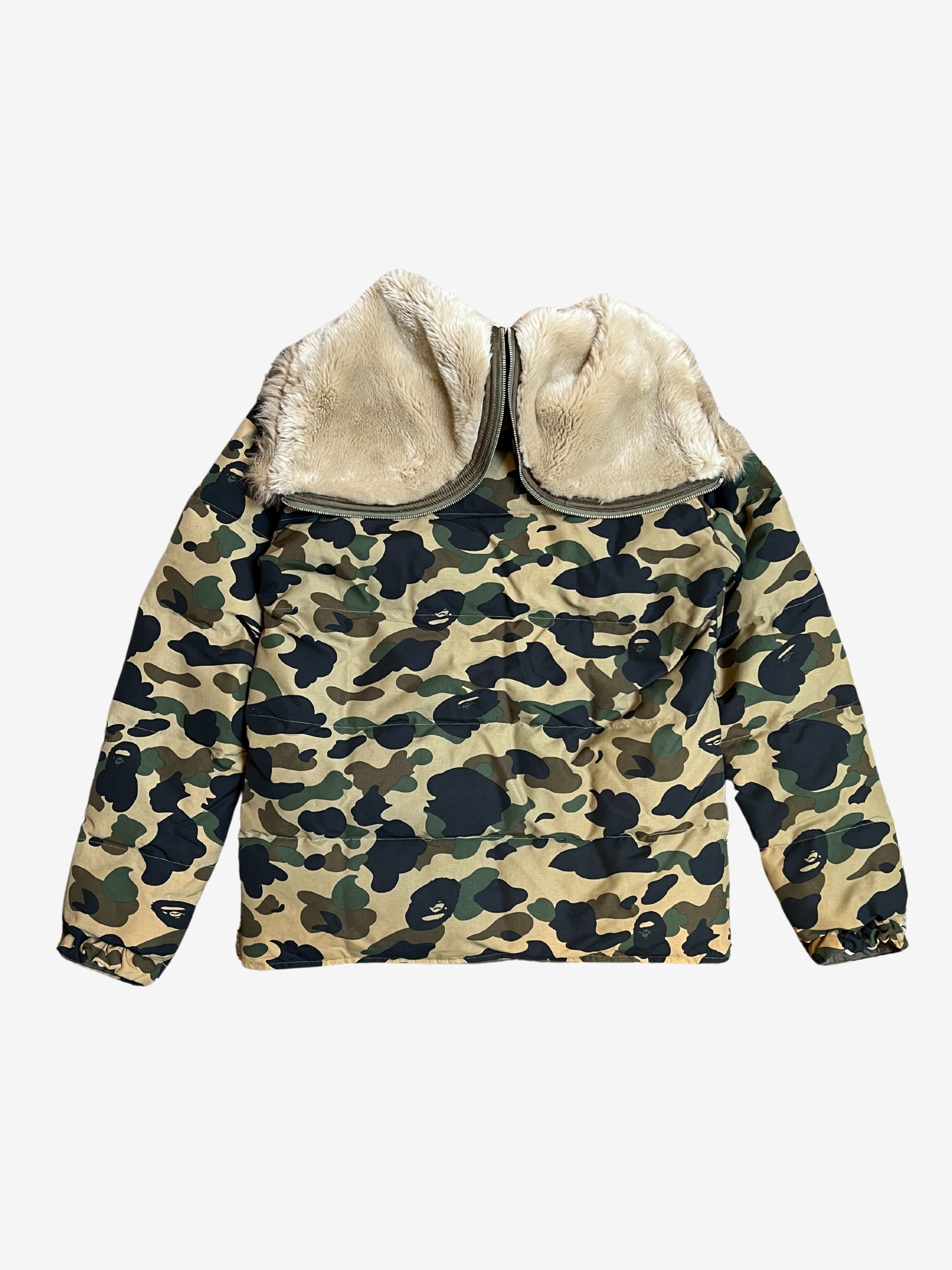 BAPE Green_First_Camo_Fur_Down_Jacket 1 3 HYPEVAULT