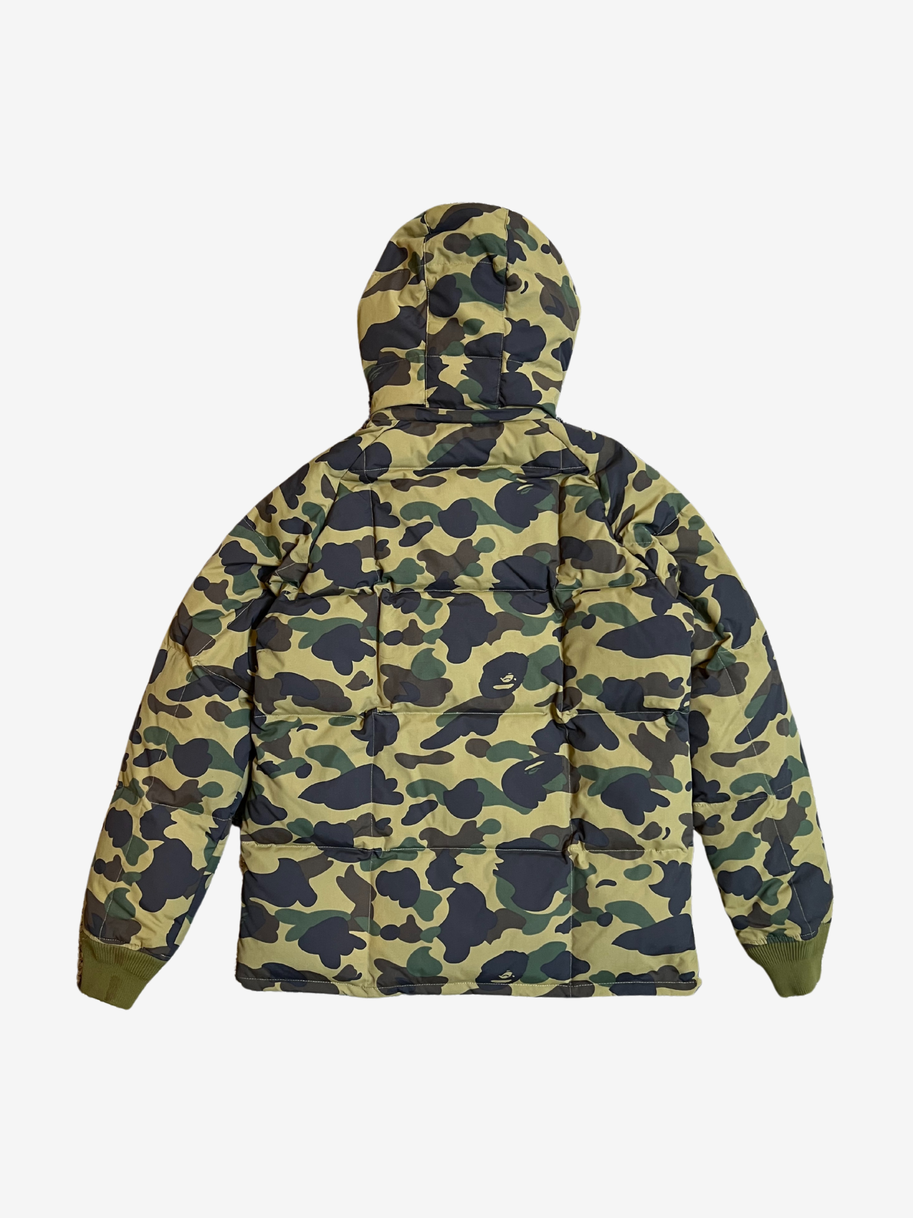 BAPE Green First Camo Puffer Down Jacket 2 HYPEVAULT