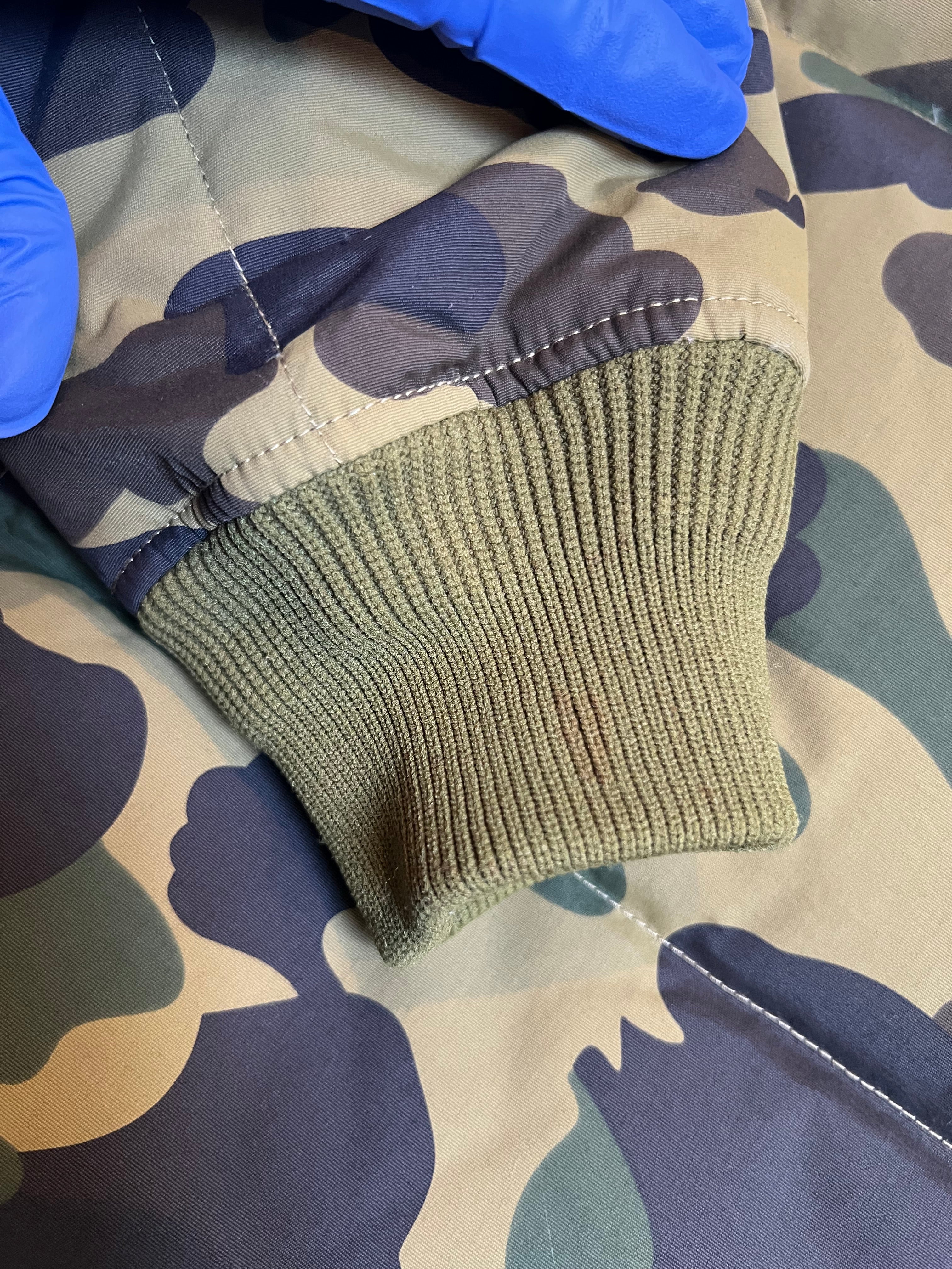 BAPE Green First Camo Puffer Down Jacket 4 HYPEVAULT