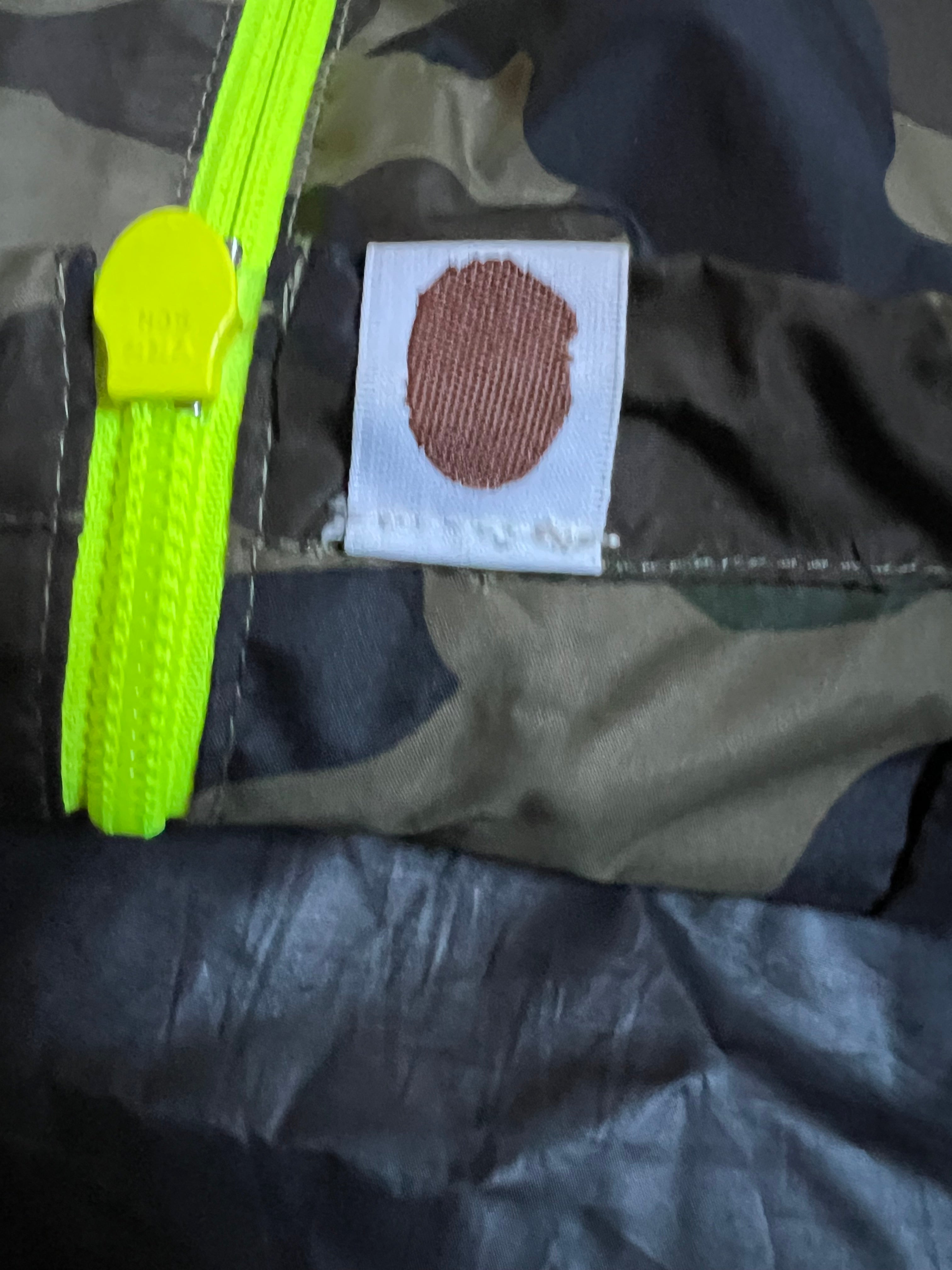 BAPE Lime Green 1st Camo Full Zip Shark Windbreaker 8