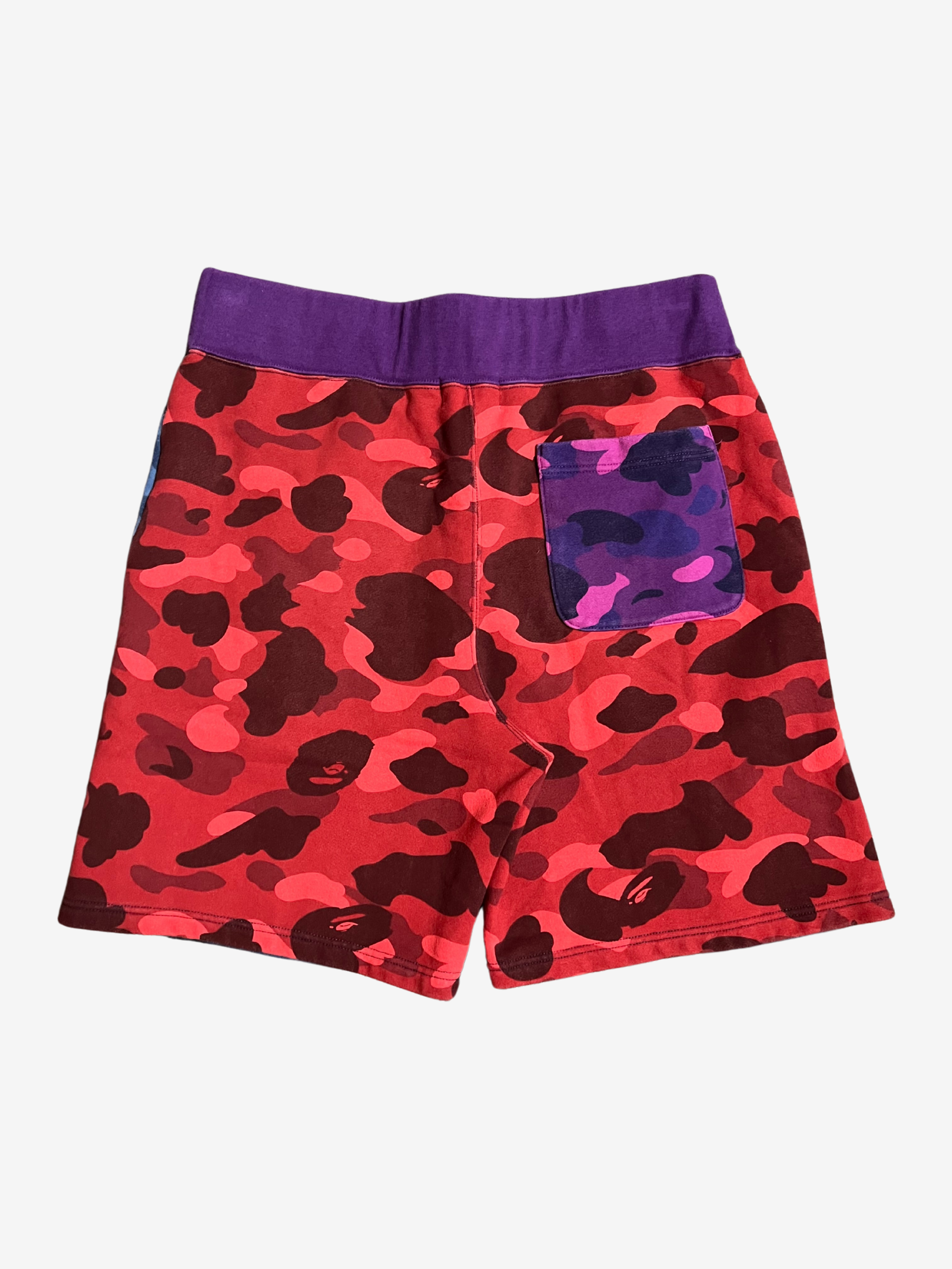 BAPE Multicolor Crazy Camo Shark Shorts 2