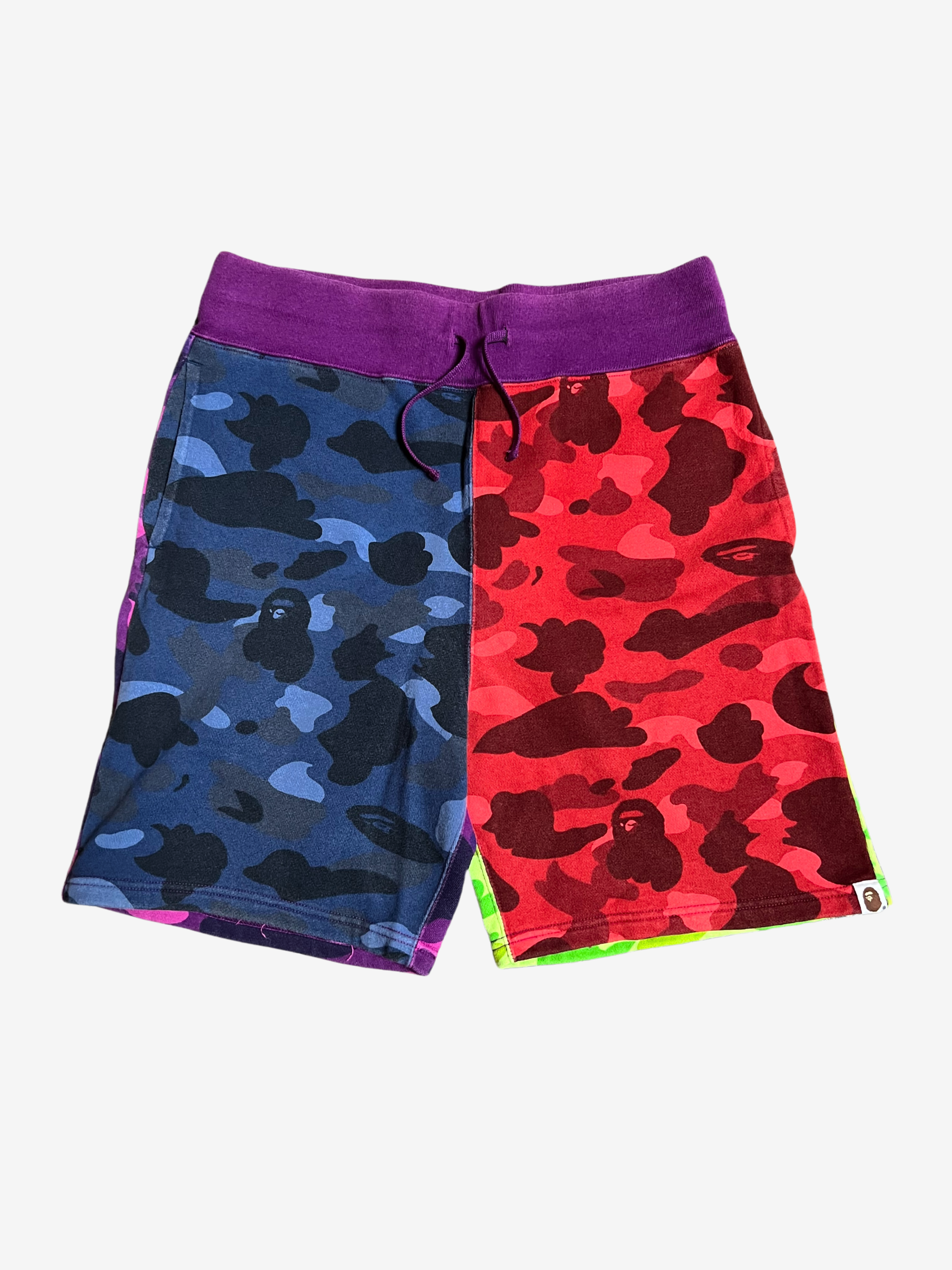 BAPE Multicolor Crazy Camo Shorts