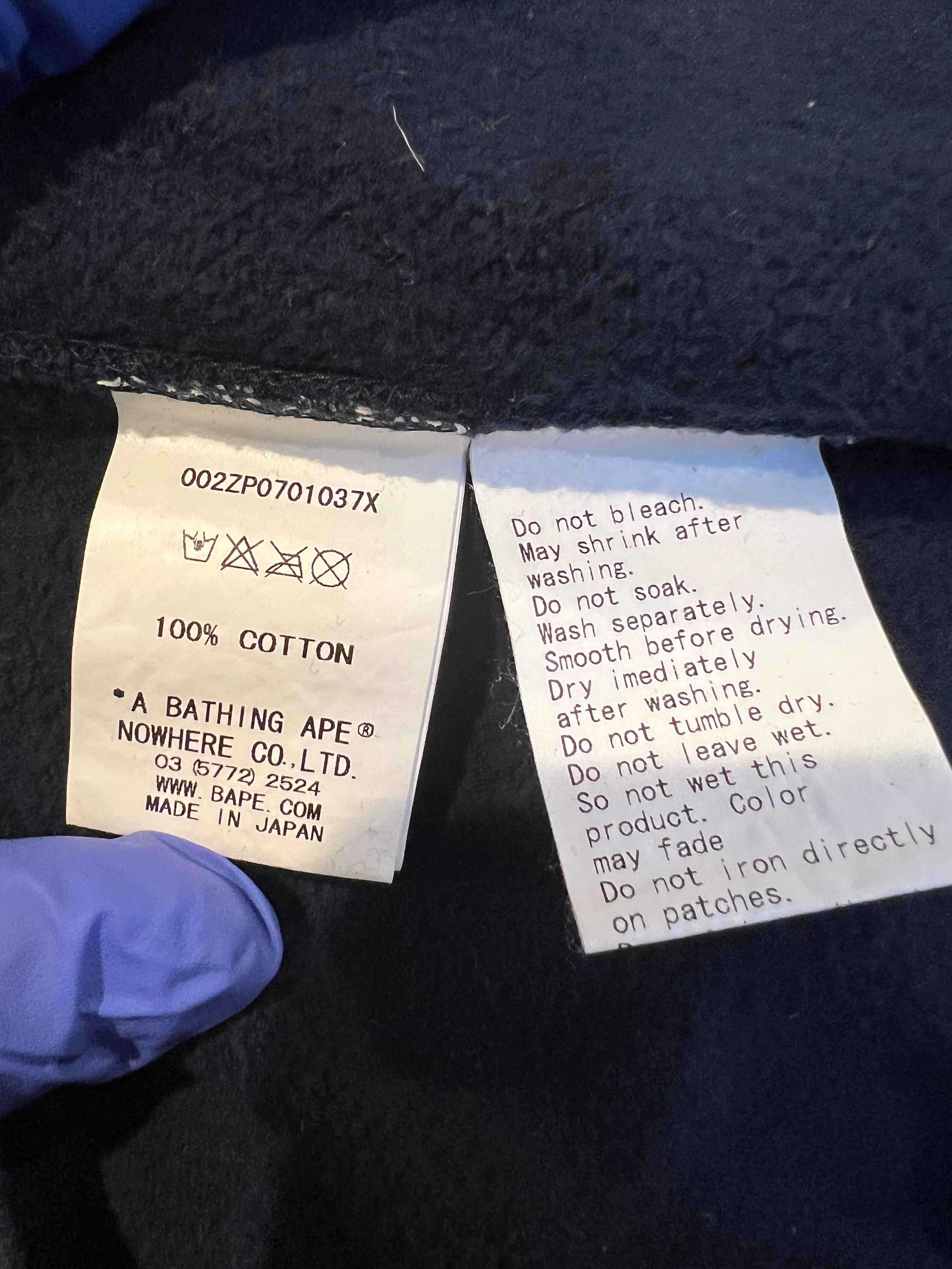 BAPE Navy Dino Full Zip Shark Hoodie 11