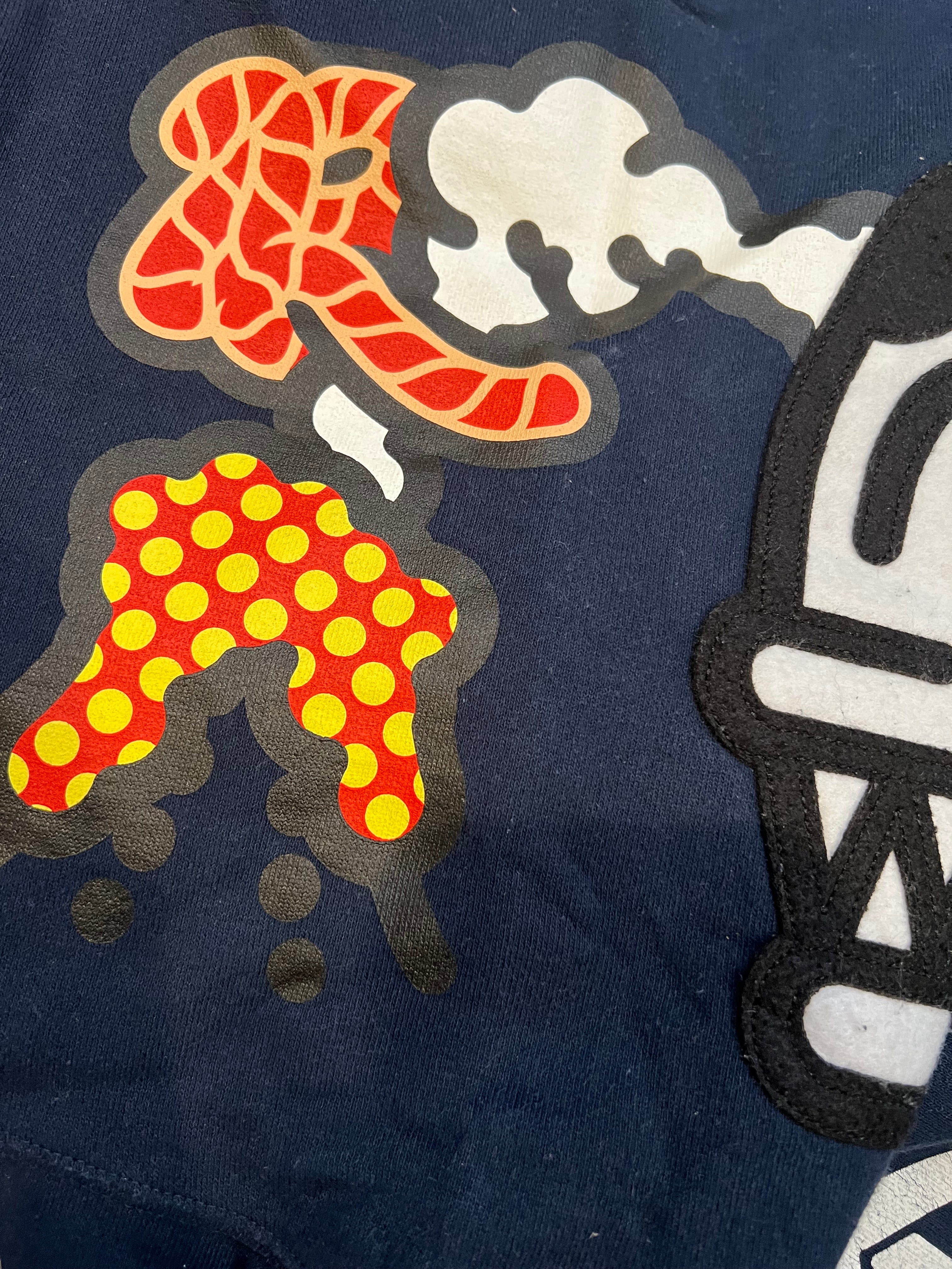 BAPE Navy Dino Full Zip Shark Hoodie 4
