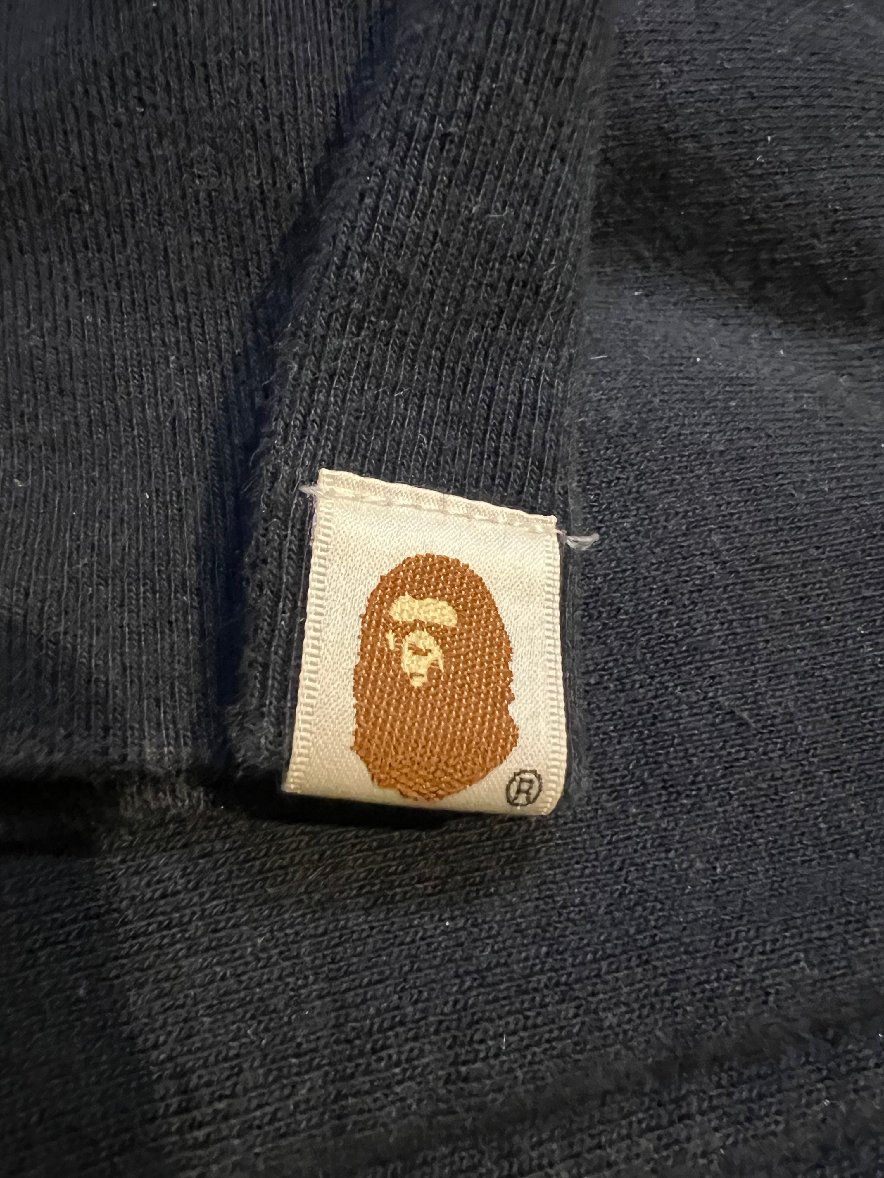 BAPE Navy Dino Full Zip Shark Hoodie 7