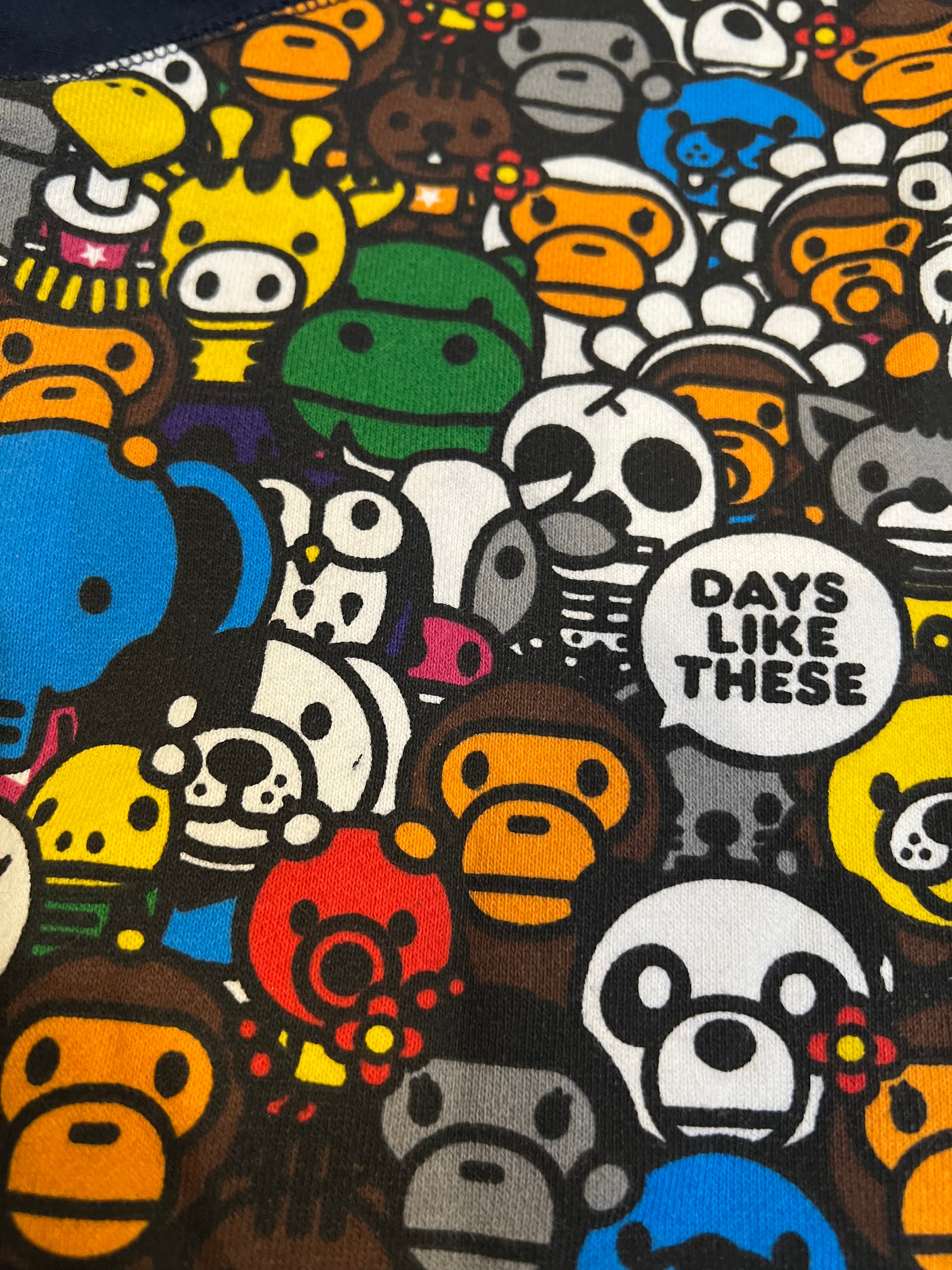 BAPE Navy Dino Full Zip Shark Hoodie 9