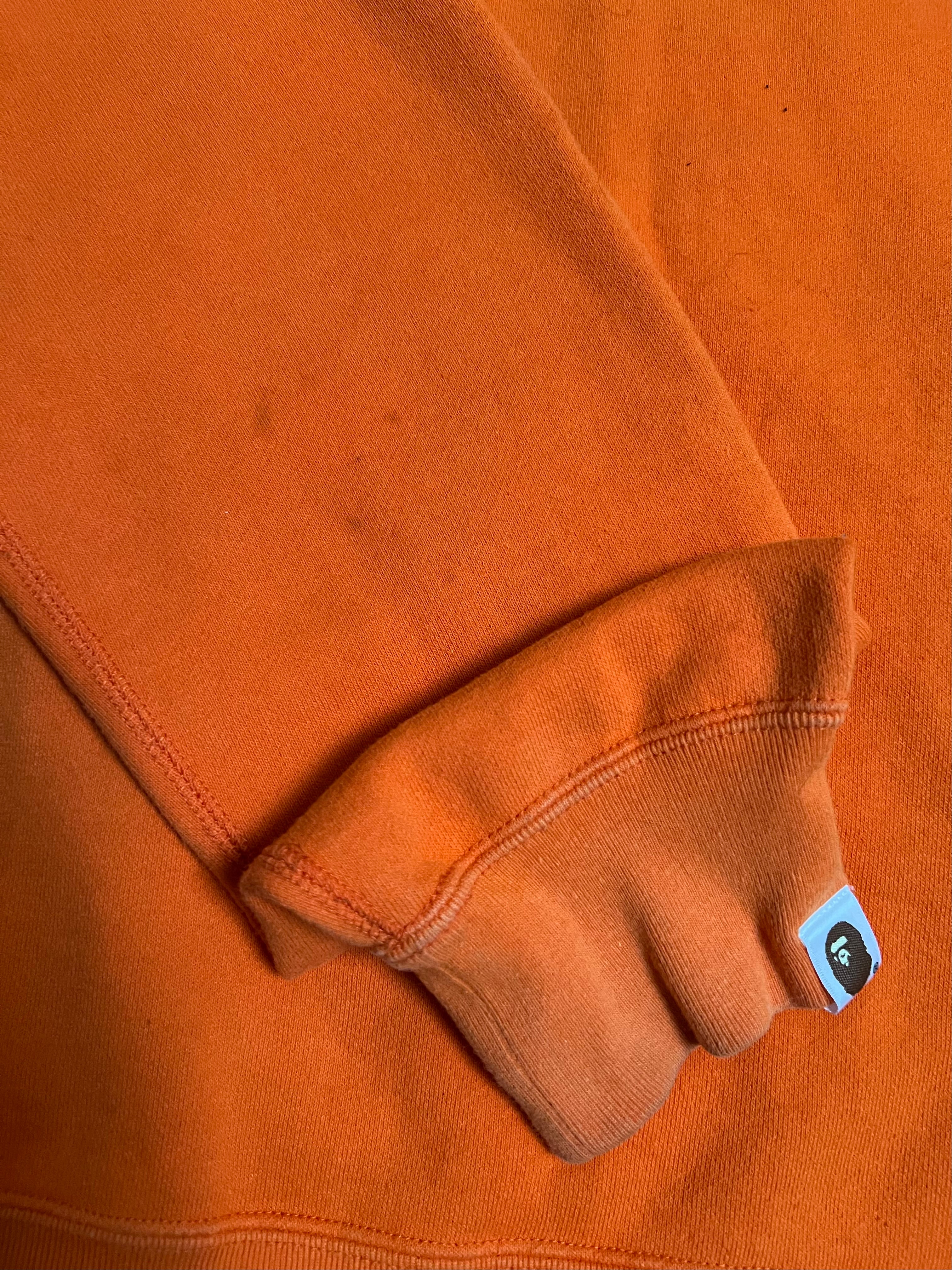 BAPE Orange Half Camo Full Zip Up Tiger Shark Hoodie 18