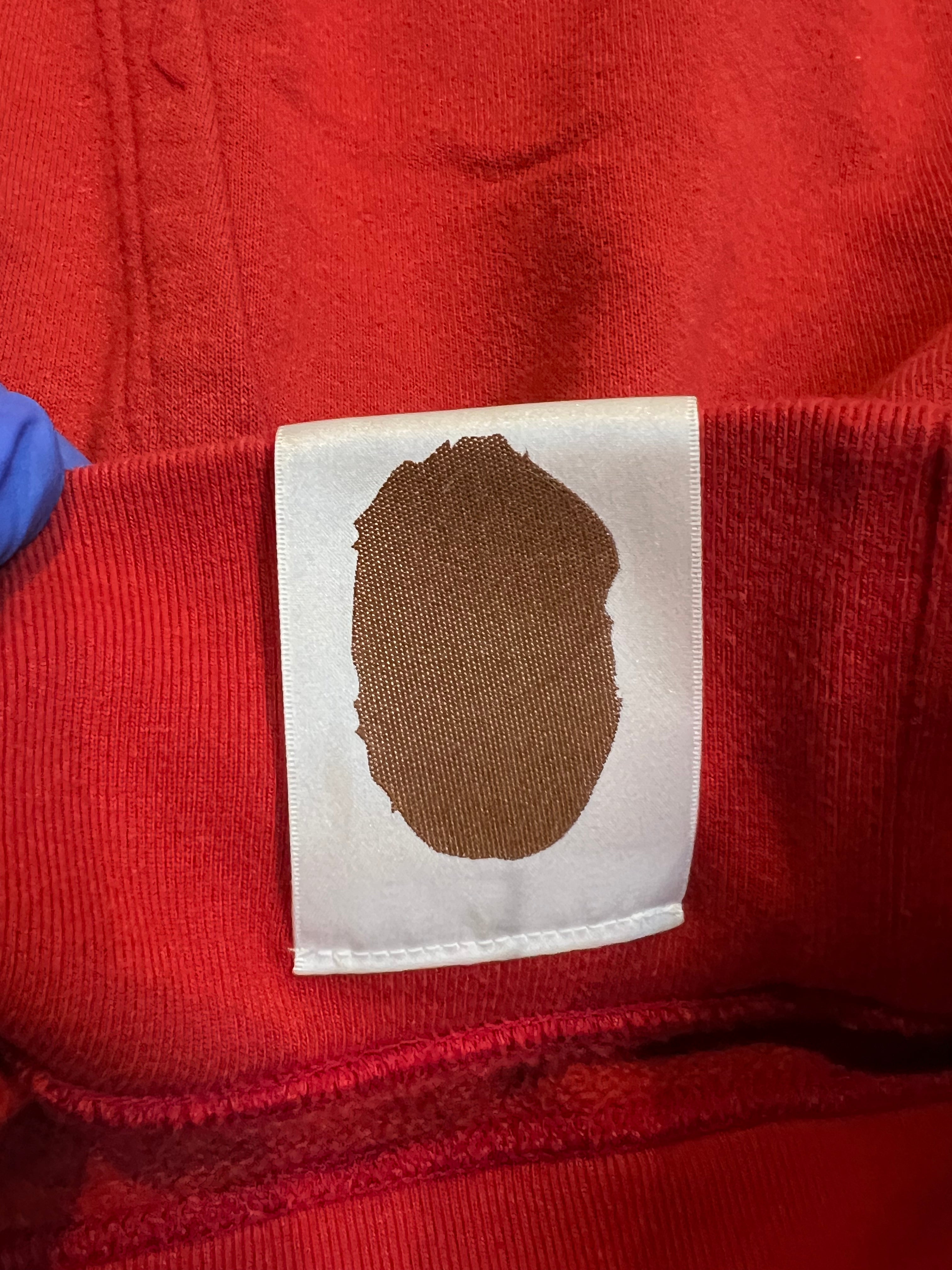 BAPE Red Camo Giant Full Zip Shark Hoodie 8