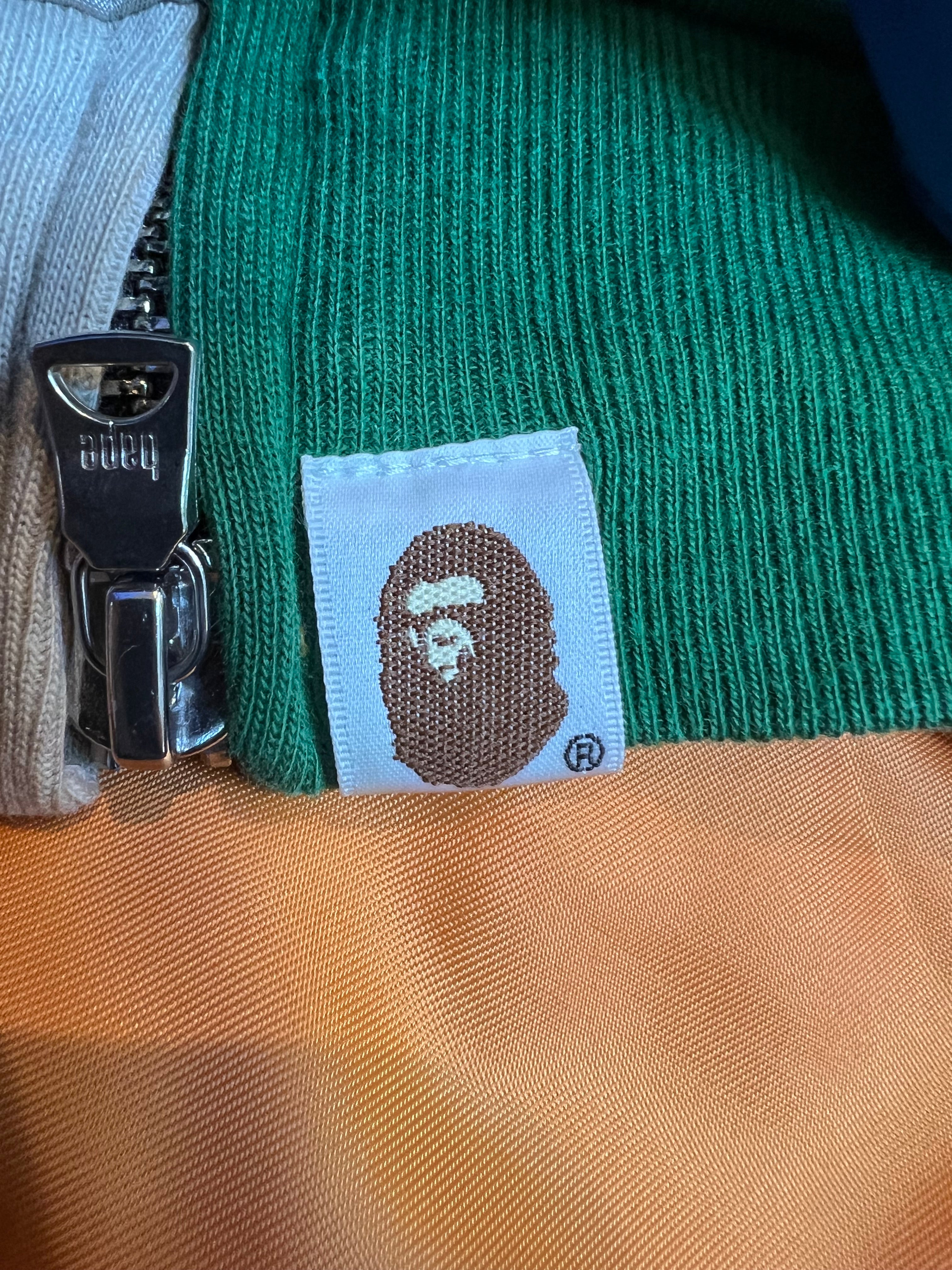 BAPE x Ambush Gray/Green Half Jacket Full Zip Up Shark Hoodie 11 HYPEVAULT