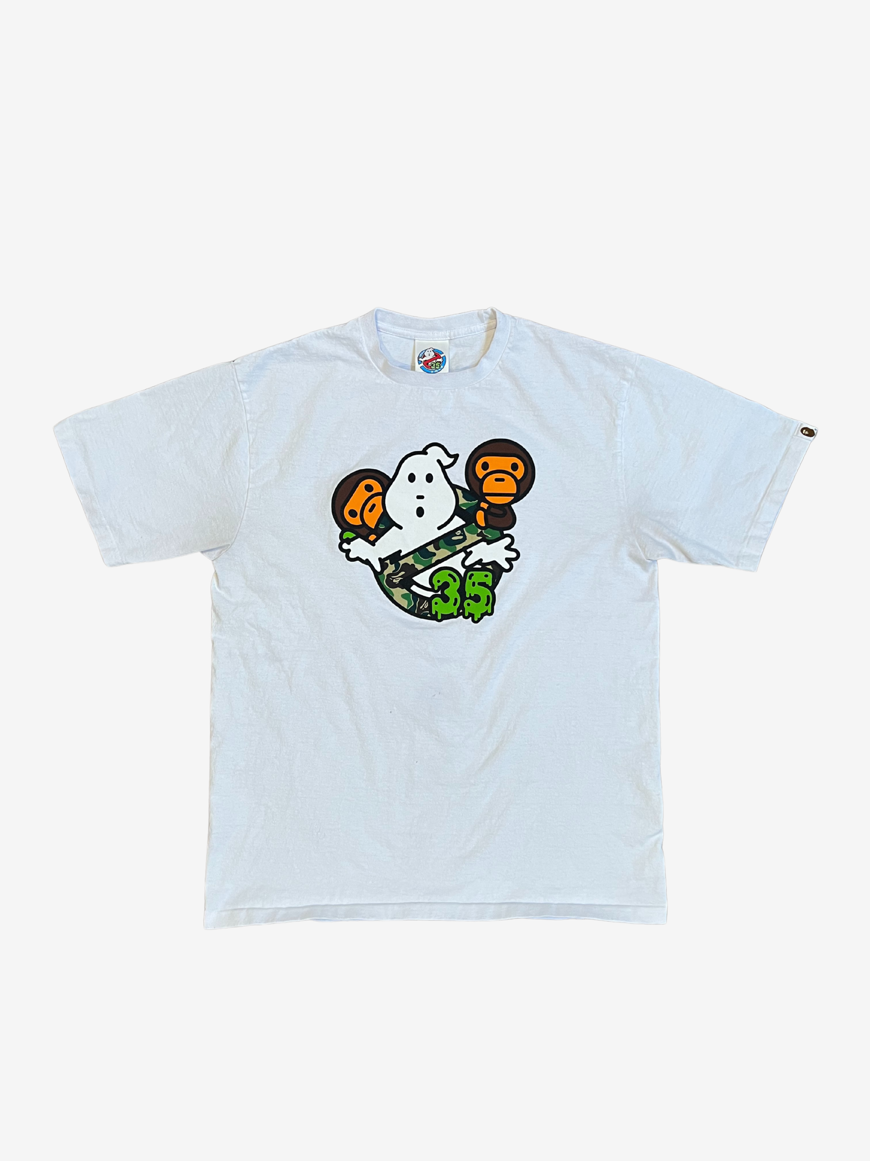BAPE x Ghost Busters White 30th Anniversary T-Shirt