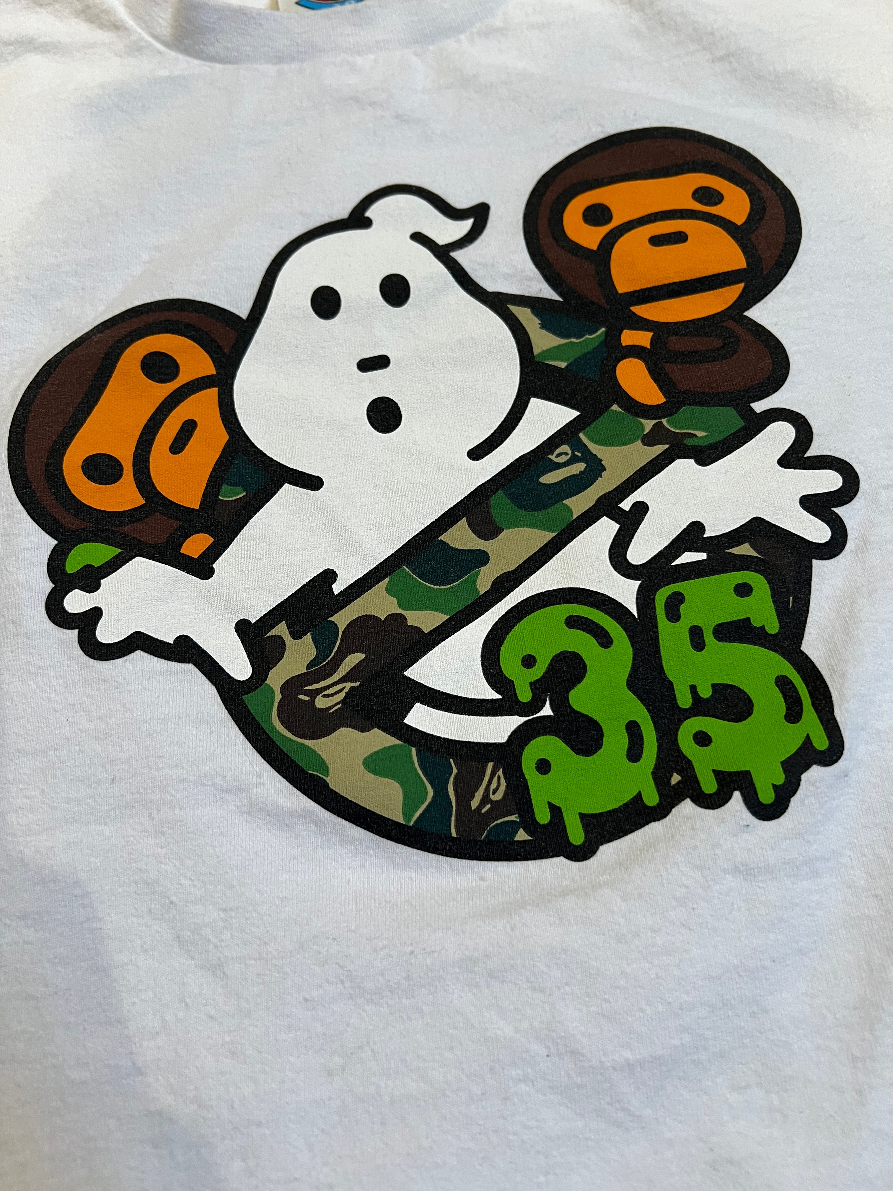 BAPE x Ghost Busters White 30th Anniversary T-Shirt 3