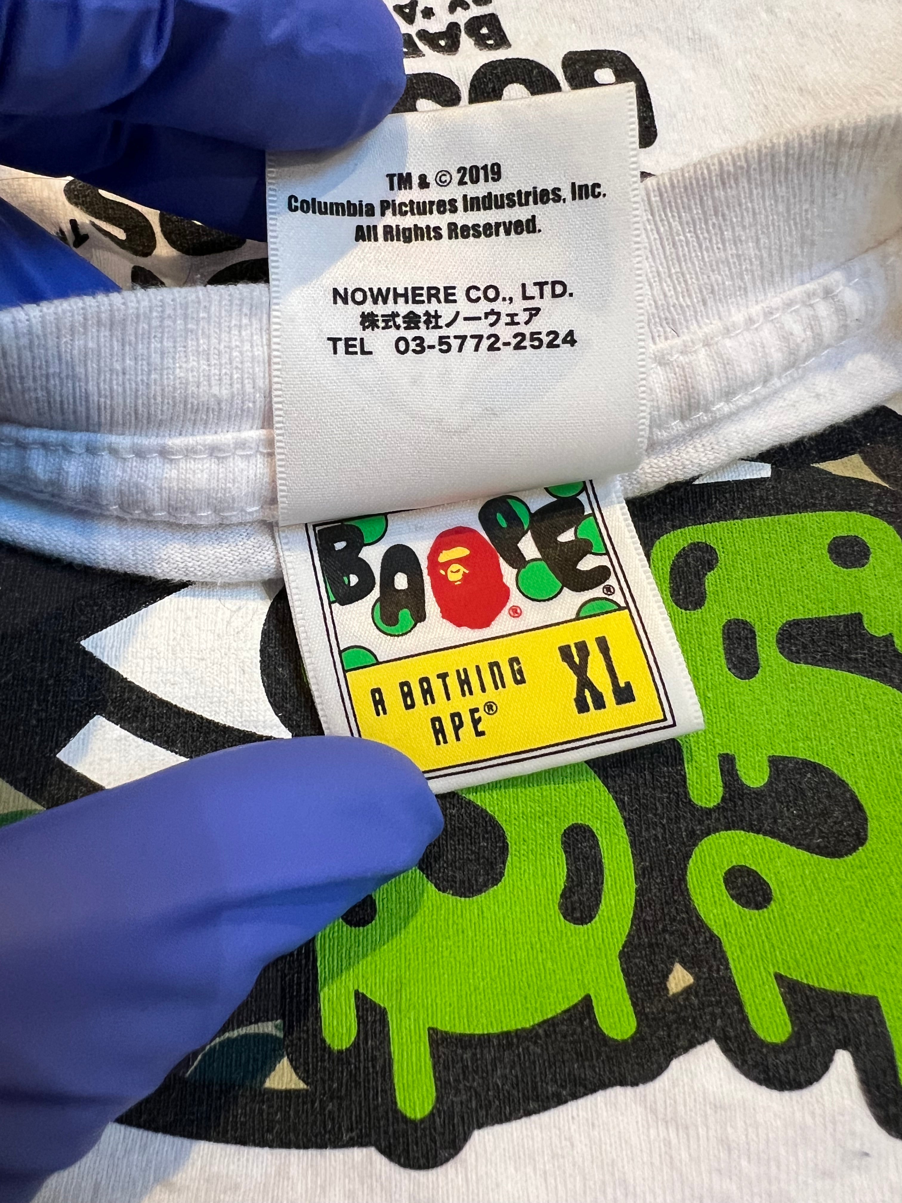 BAPE x Ghost Busters White 30th Anniversary T-Shirt 7