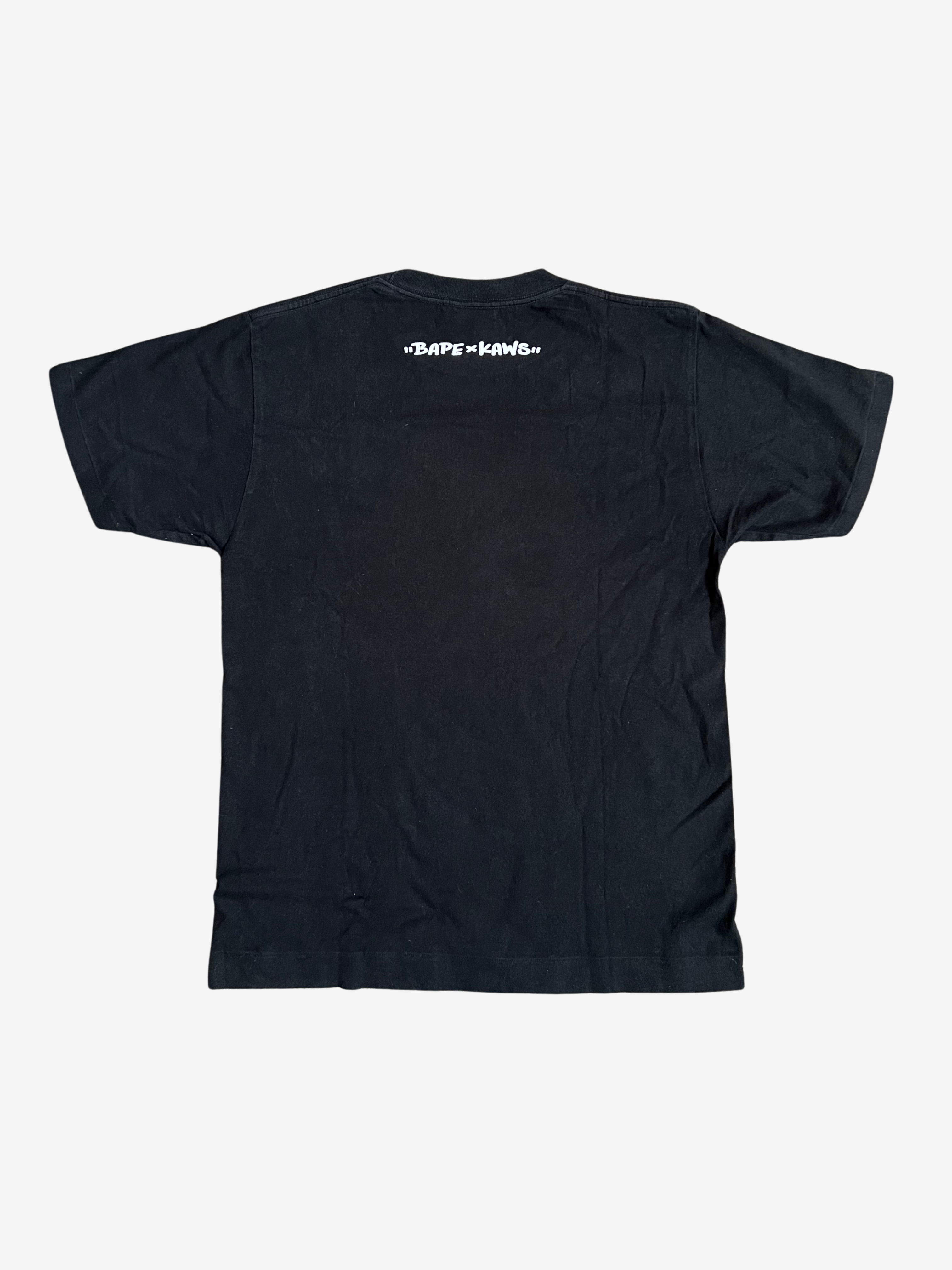 BAPE x Kaws Black Pink Bendy Camo Ape Head T-Shirt HYPEVAULT 2