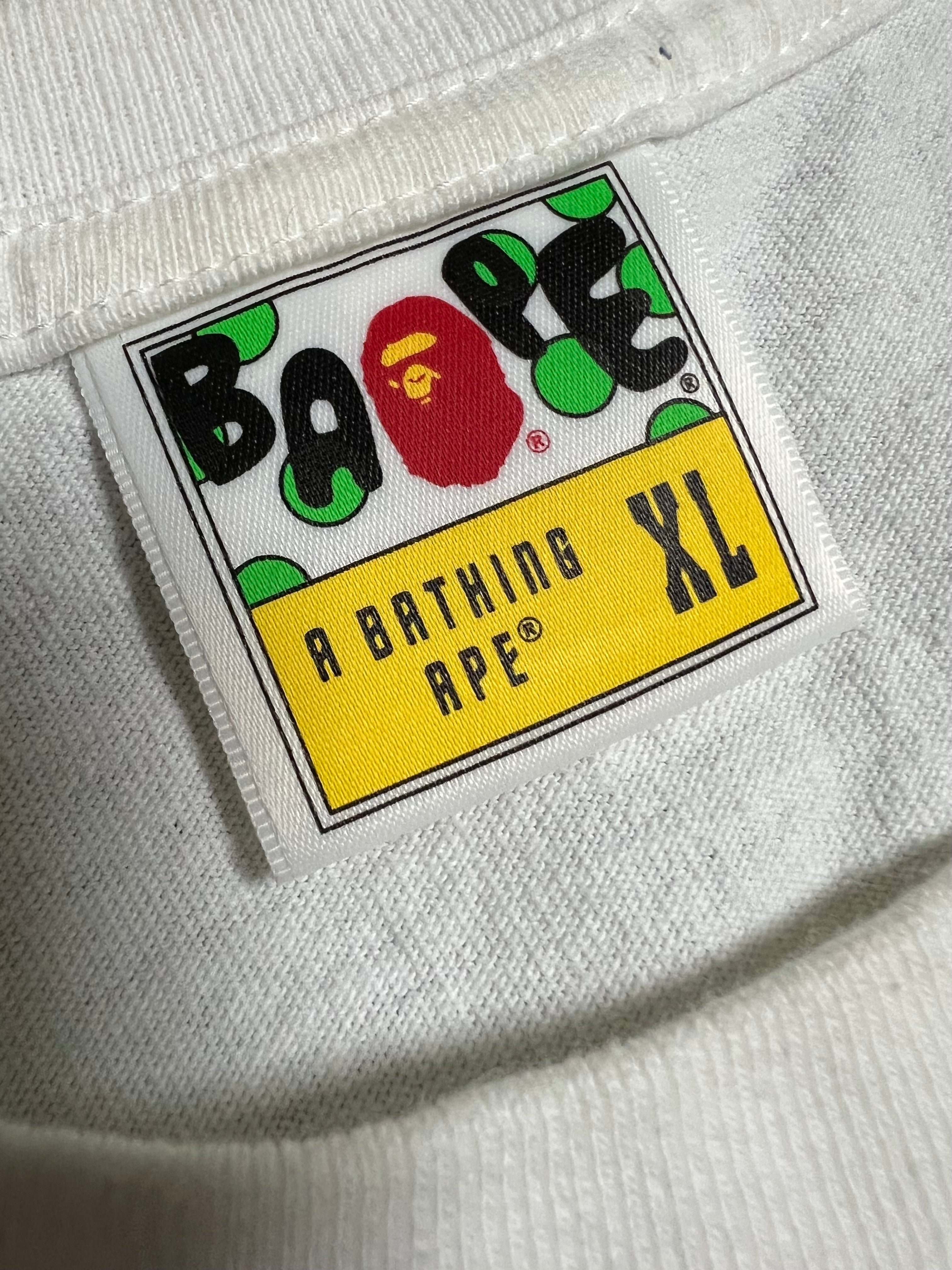 BAPE x Kid Cudi White Moon Man College Logo T-Shirt 8