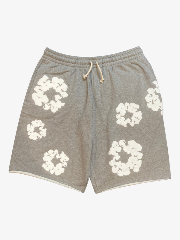 Cotton Wreath Grey Shorts