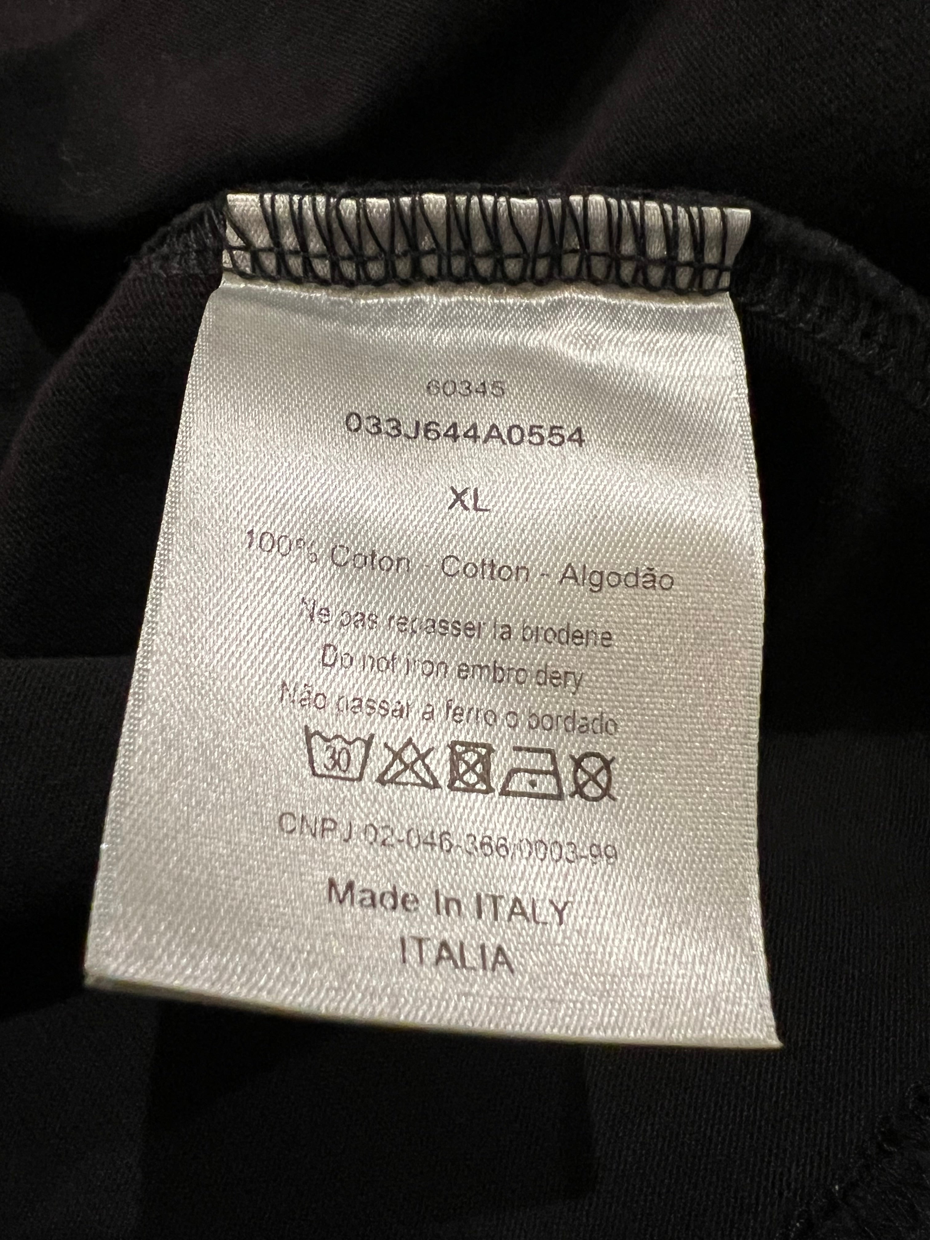 Dior x Shawn Stussy Black Oversized Bee Pocket T-Shirt 6