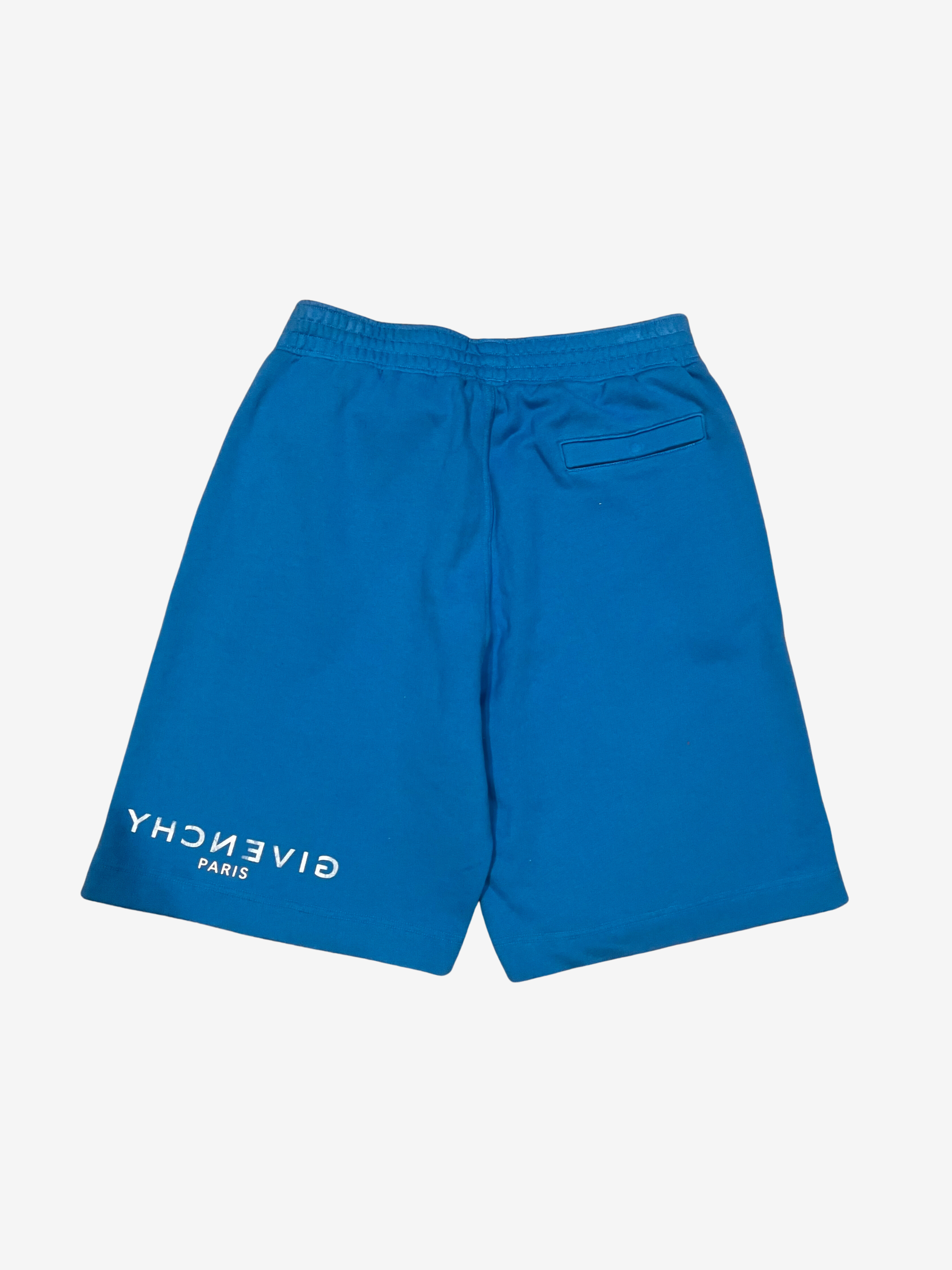 Givenchy Blue Runway Logo Shorts 2