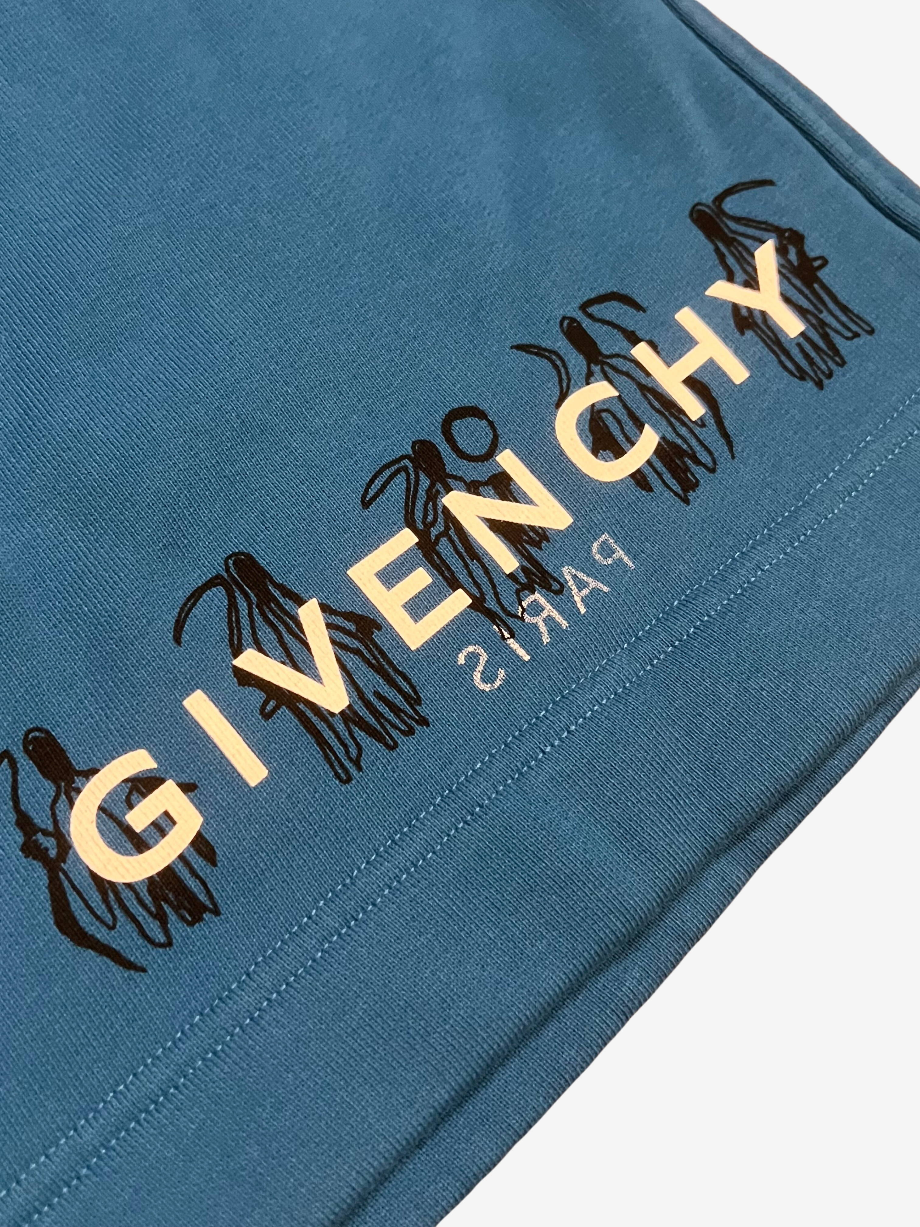 Givenchy Blue Runway Logo Shorts 3