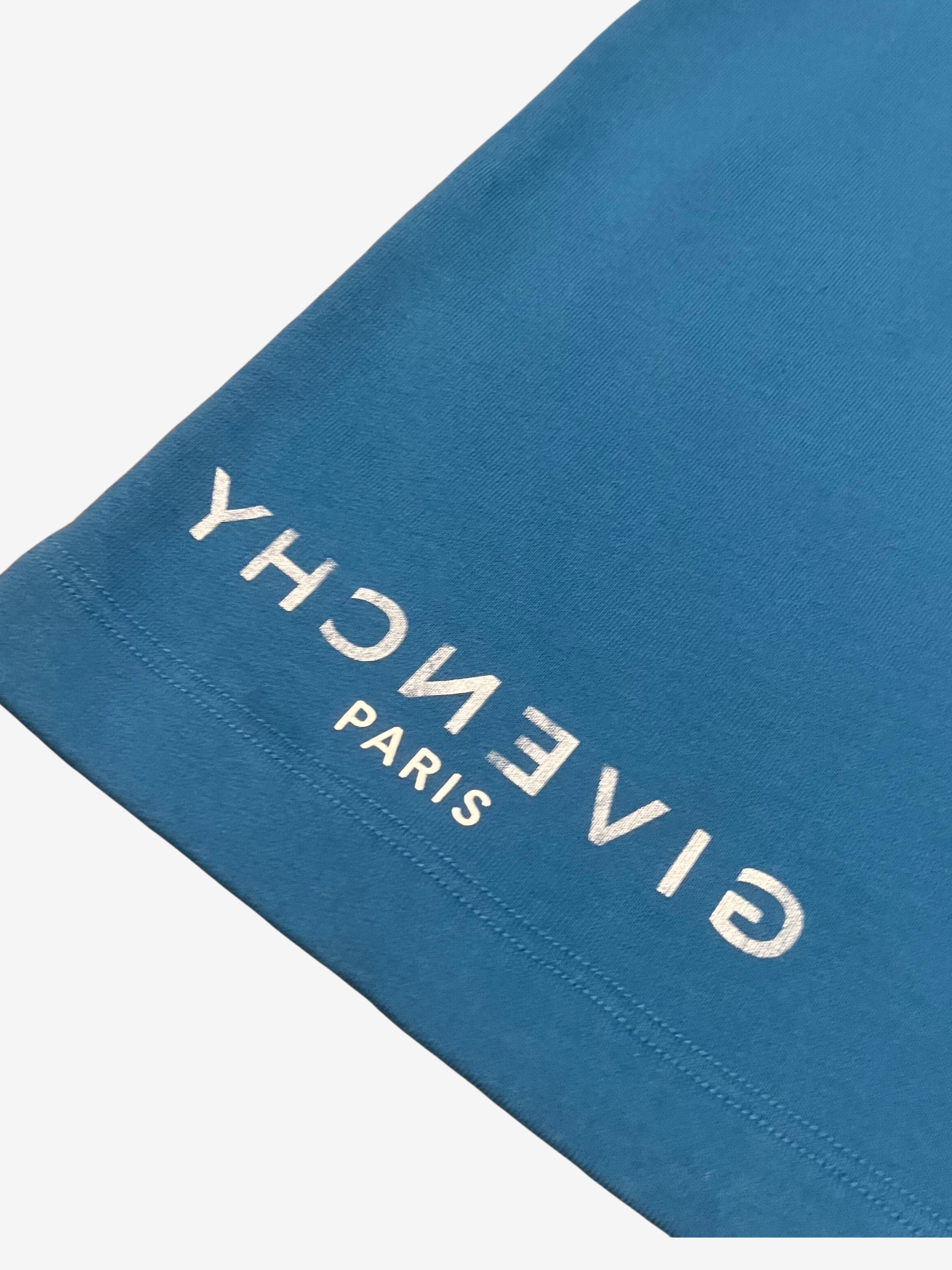 Givenchy Blue Runway Logo Shorts 4