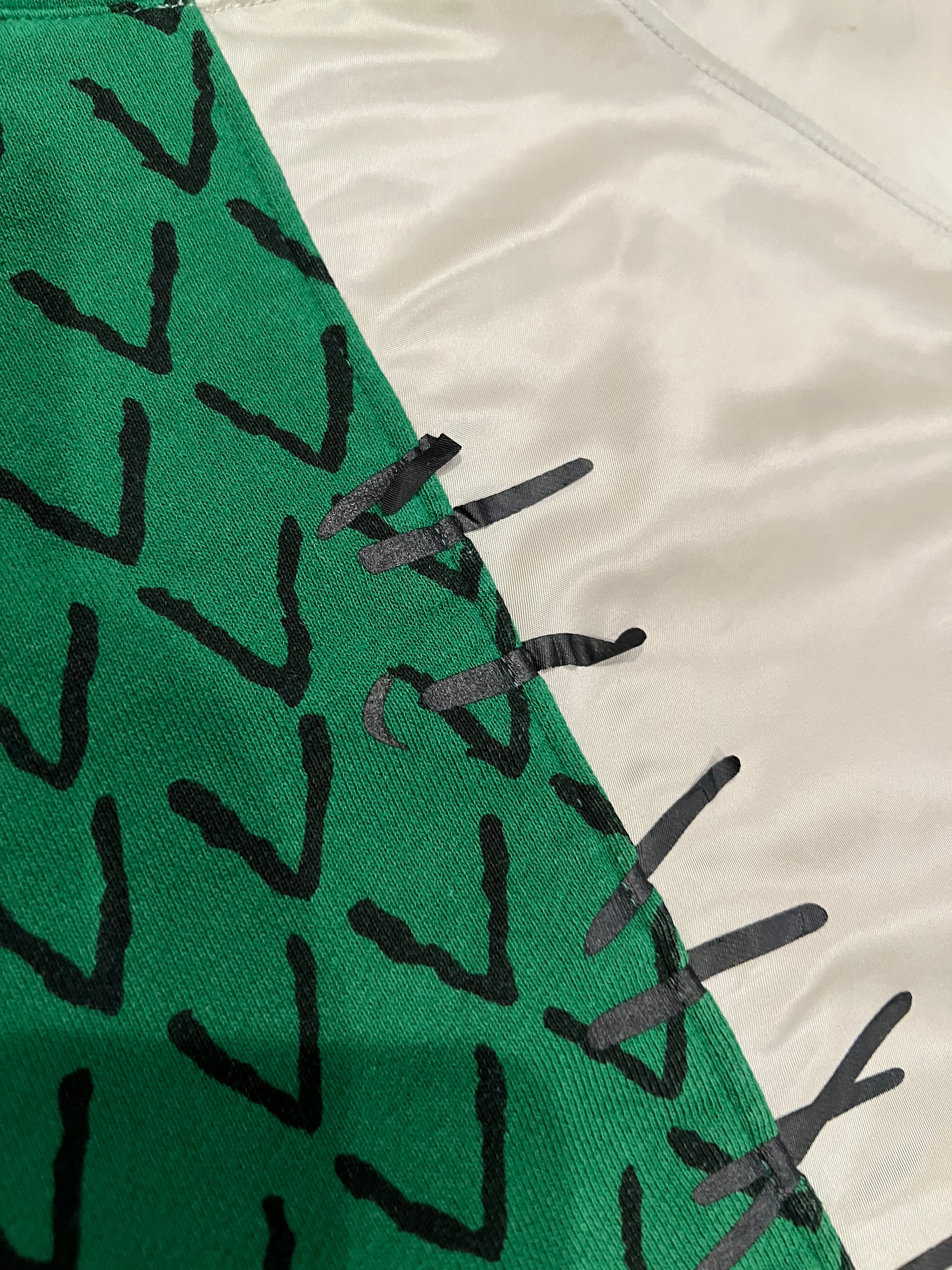 x Ambush Gray/Green Half Jacket Full Zip Up Shark Hoodie