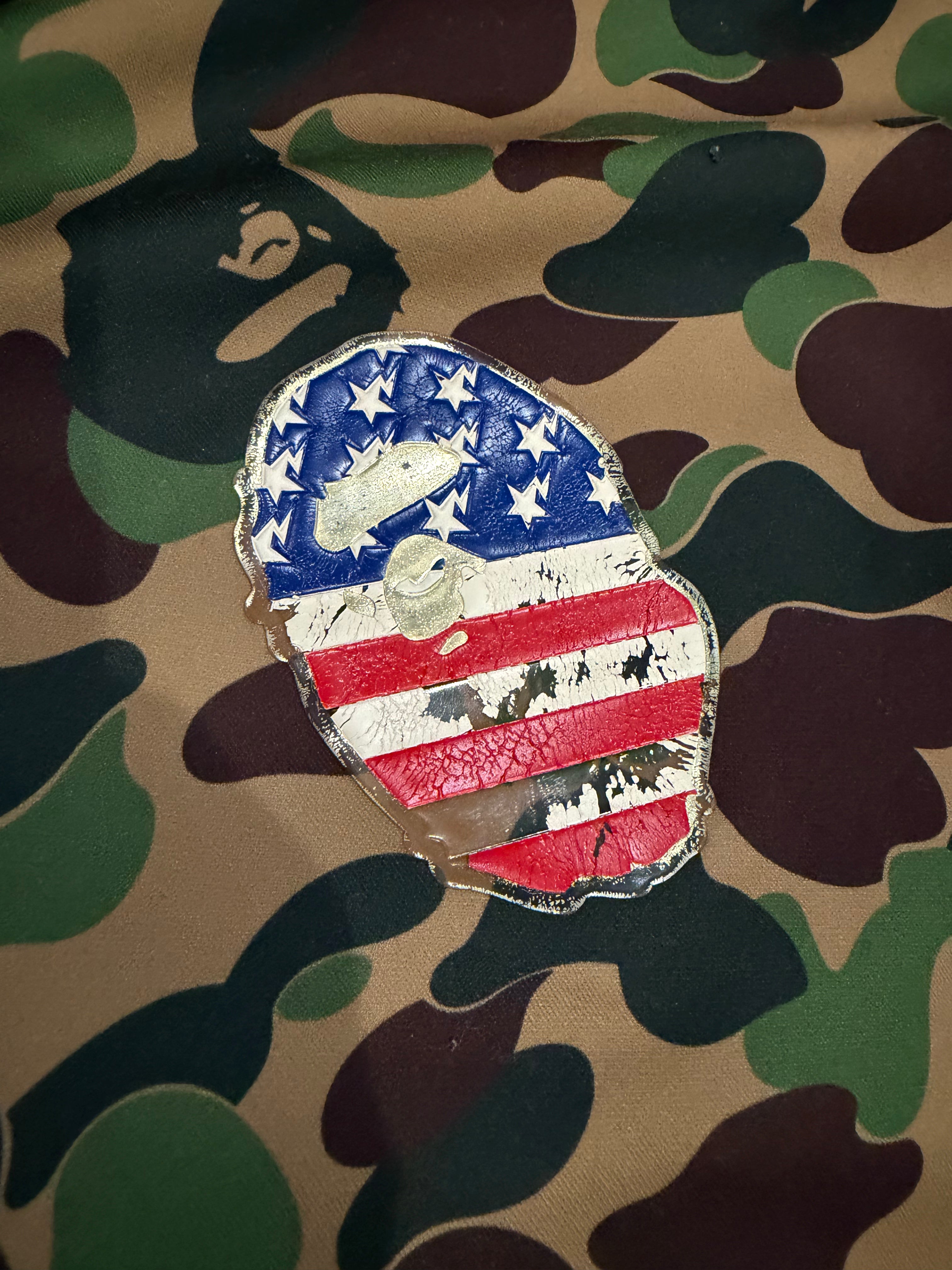 x Adidas Green Camo Full Zip Up Shark Hoodie