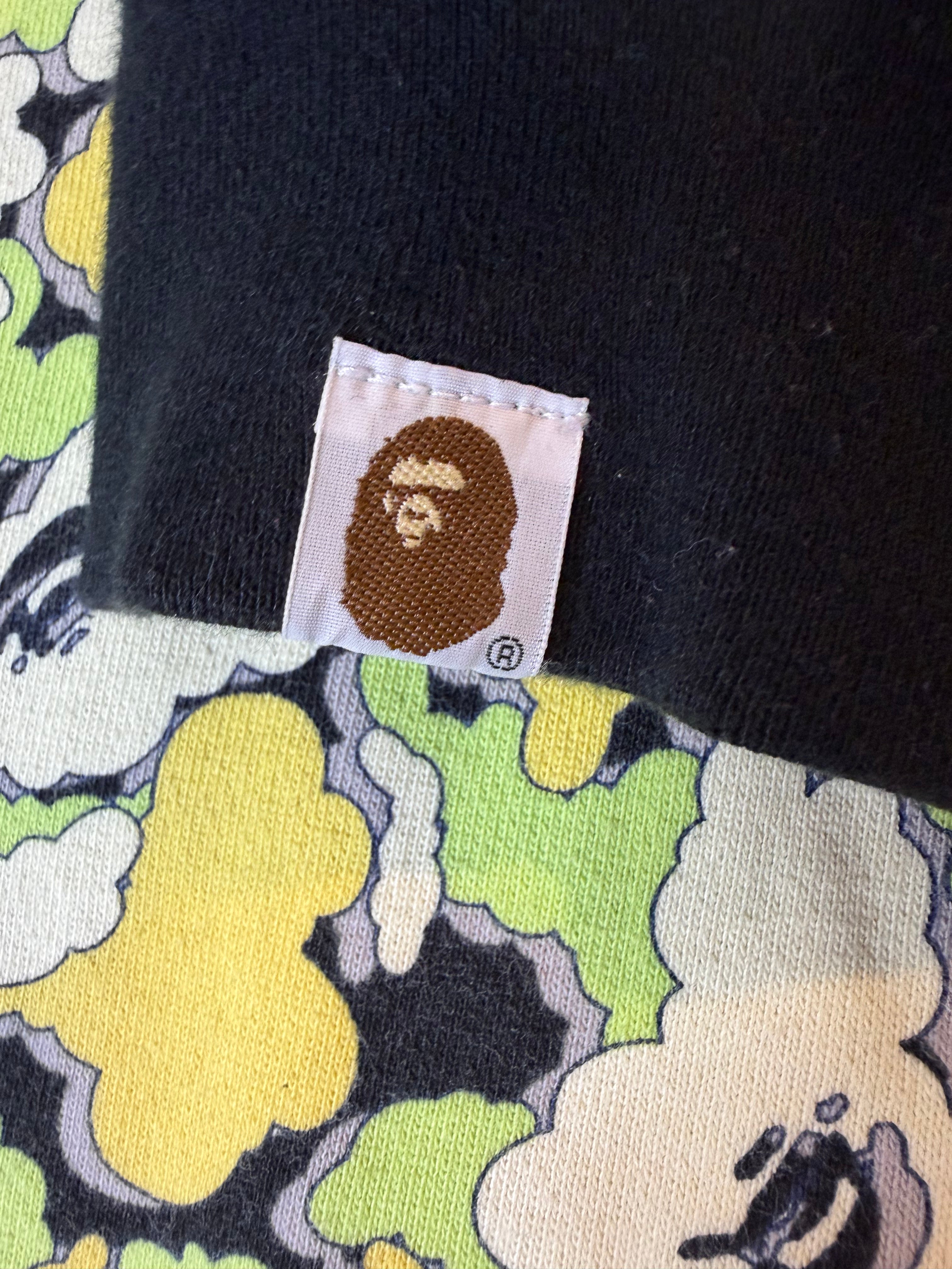 x Kaws Yellow/Lime Cloud Camo Chomper Reversible Crewneck