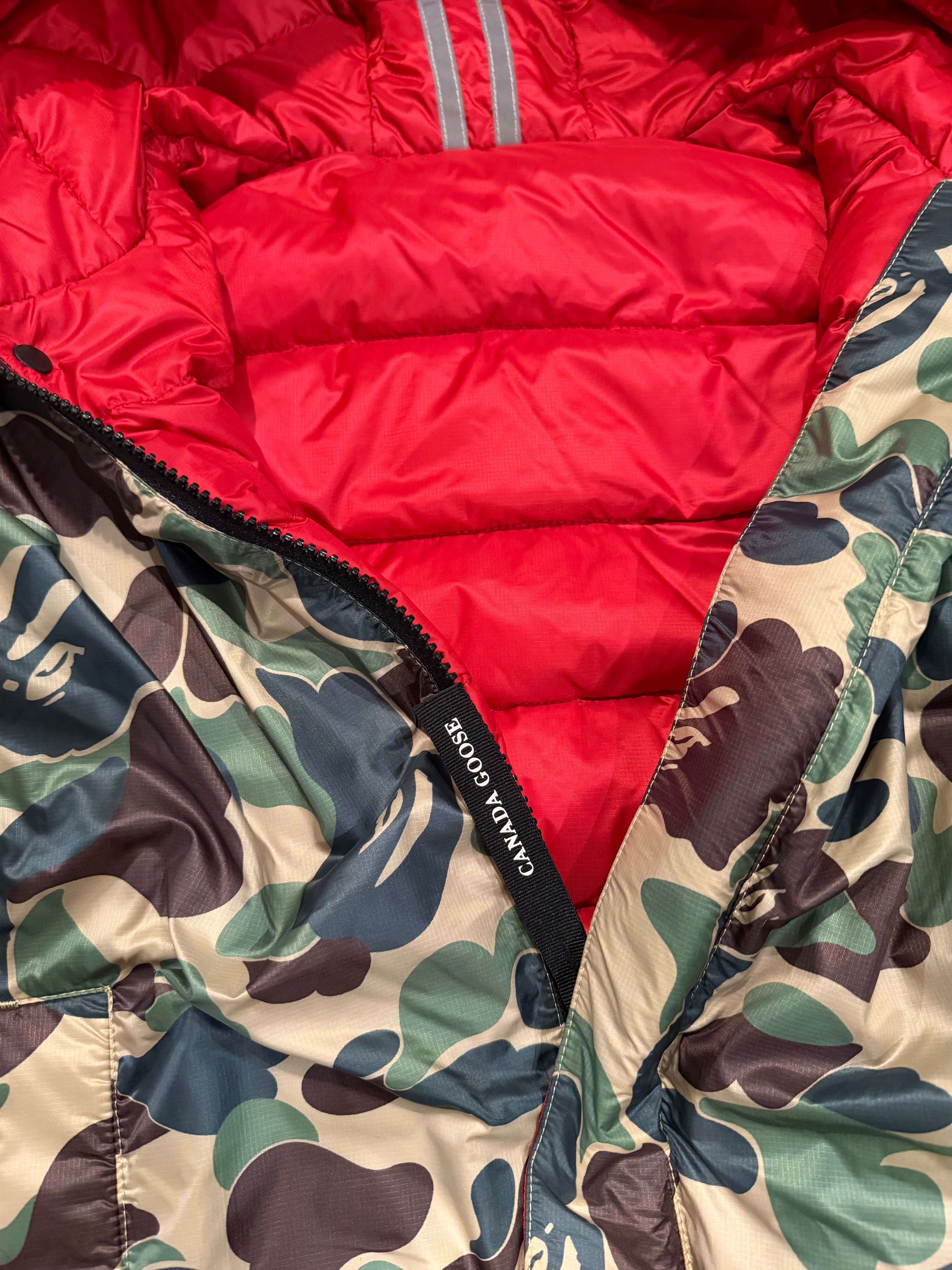 x Canada Goose x Concepts Green Camo Full Zip Up Puffer Jacket