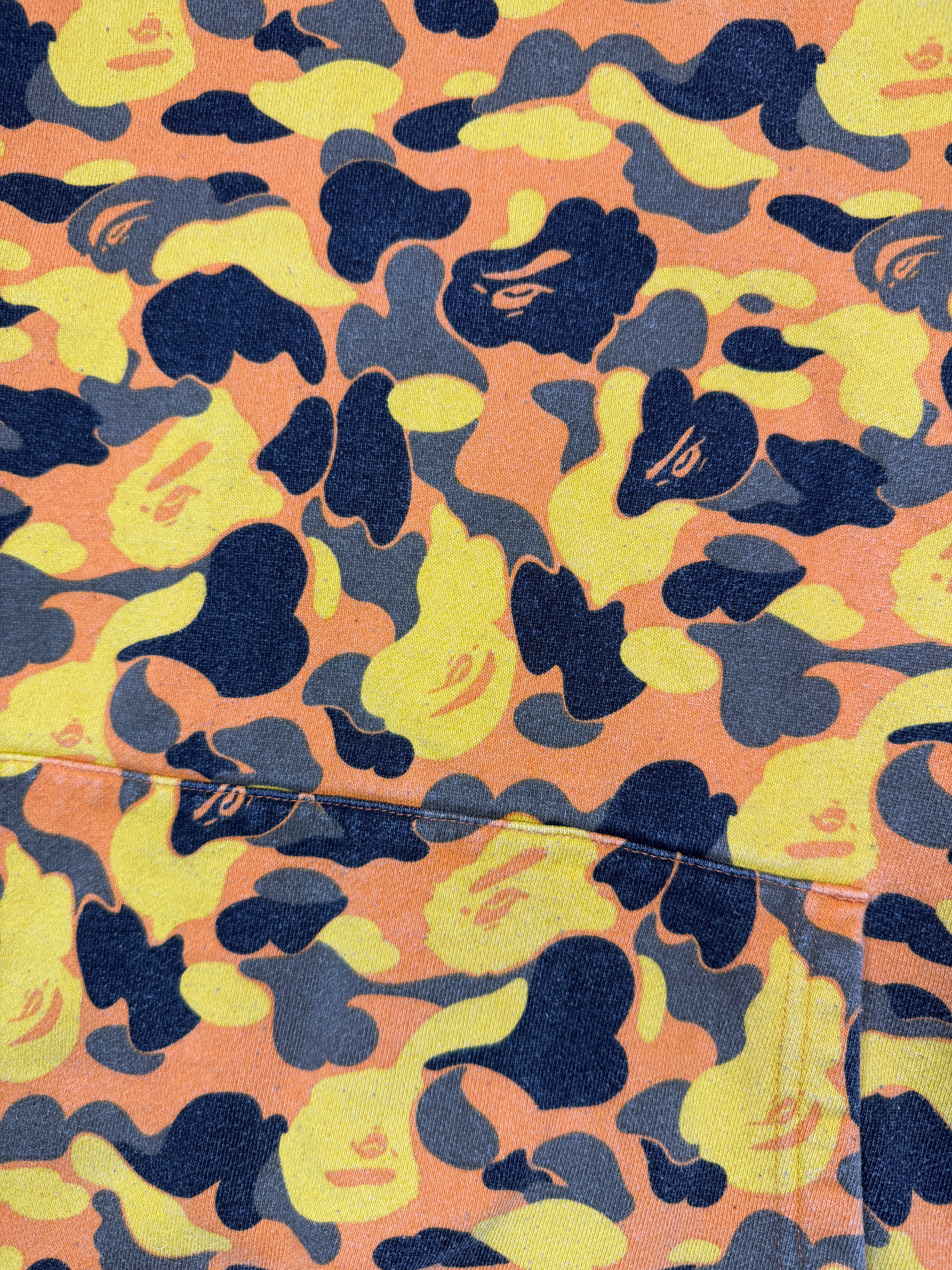 x XO Orange Camo Pullover Shark Hoodie