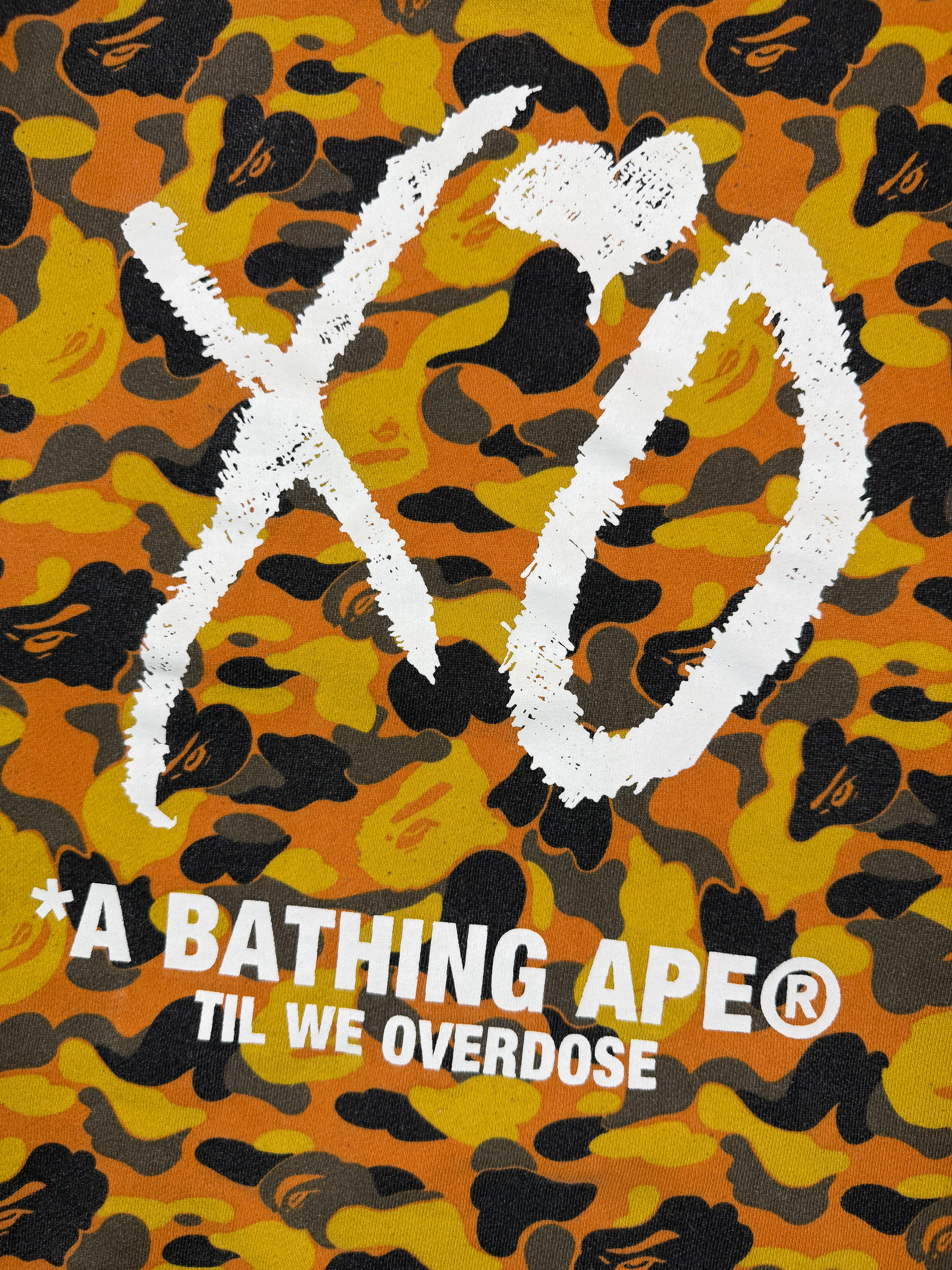 x XO Orange Camo Pullover Shark Hoodie