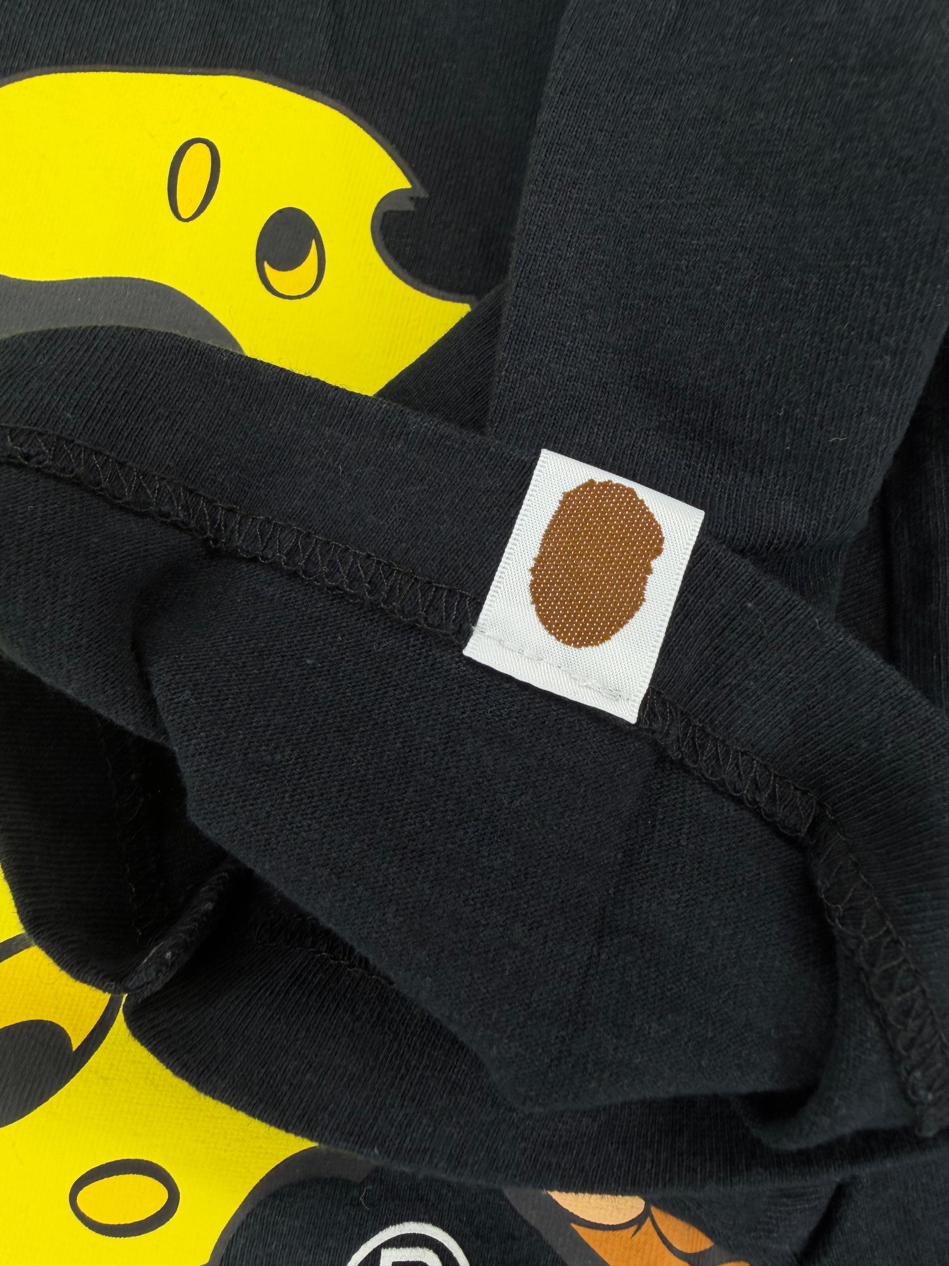 x Tom & Jerry Black Cheese Ape Head T-Shirt