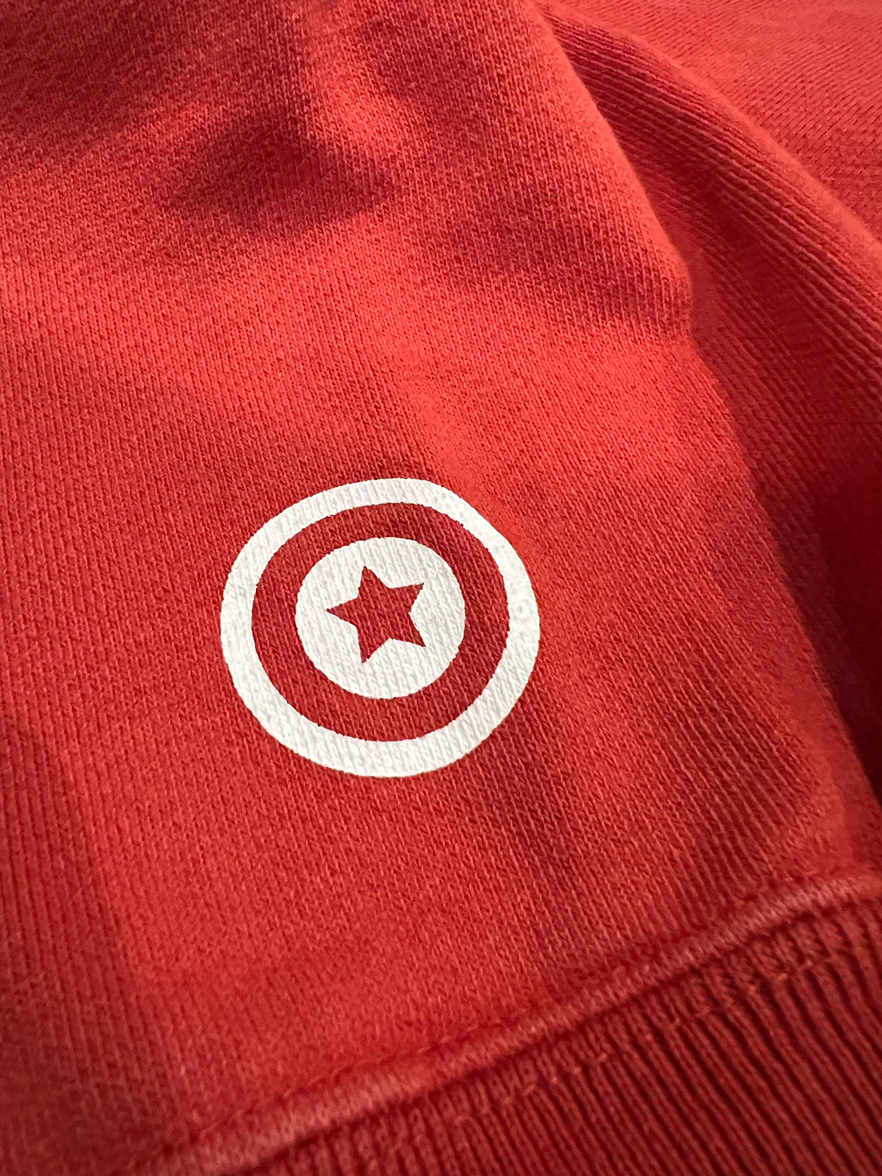 Red Camo Full Zip Up Shark Hoodie