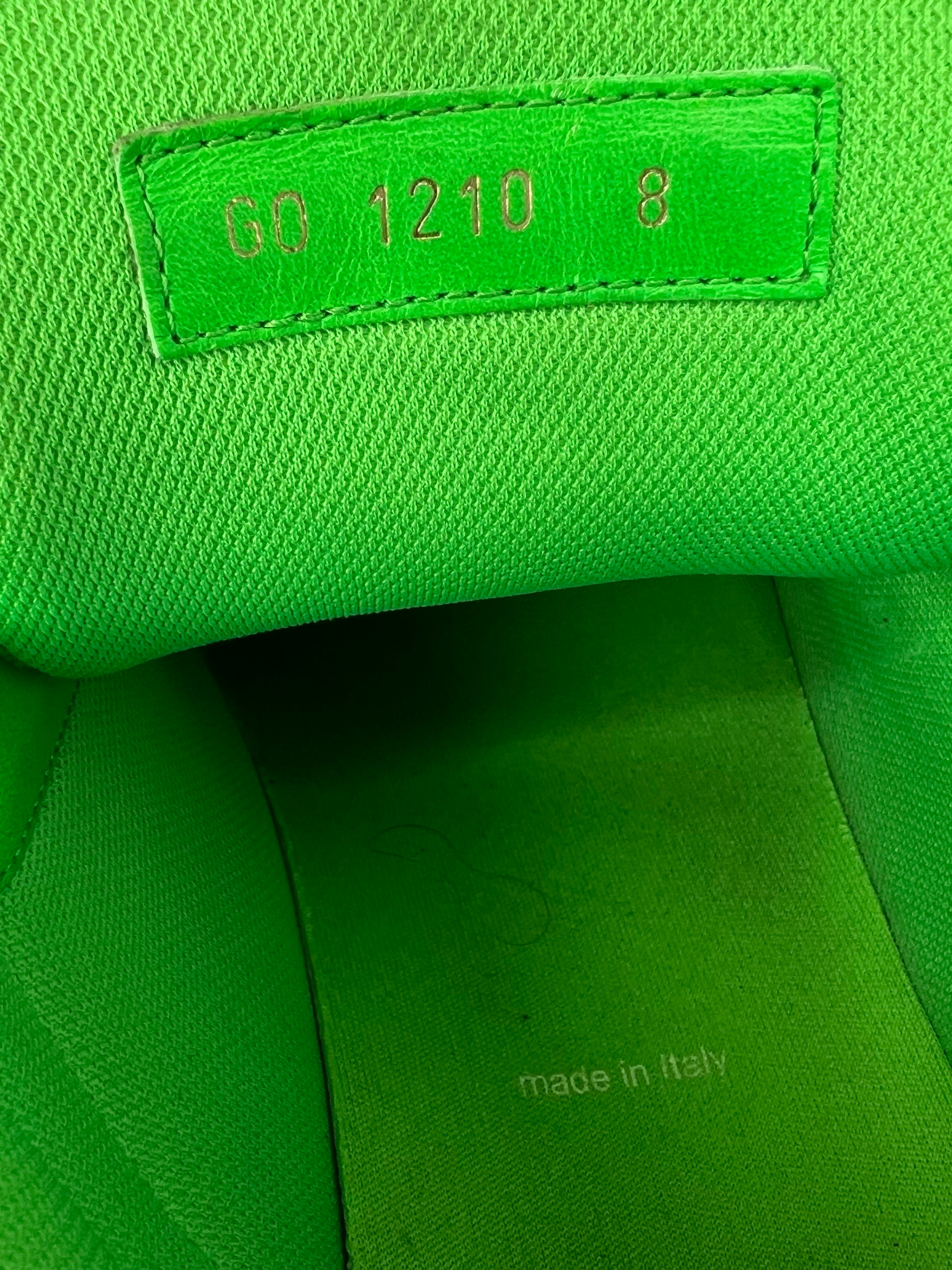 Louis Vuitton Lime Green Suede Trainer Sneaker 8