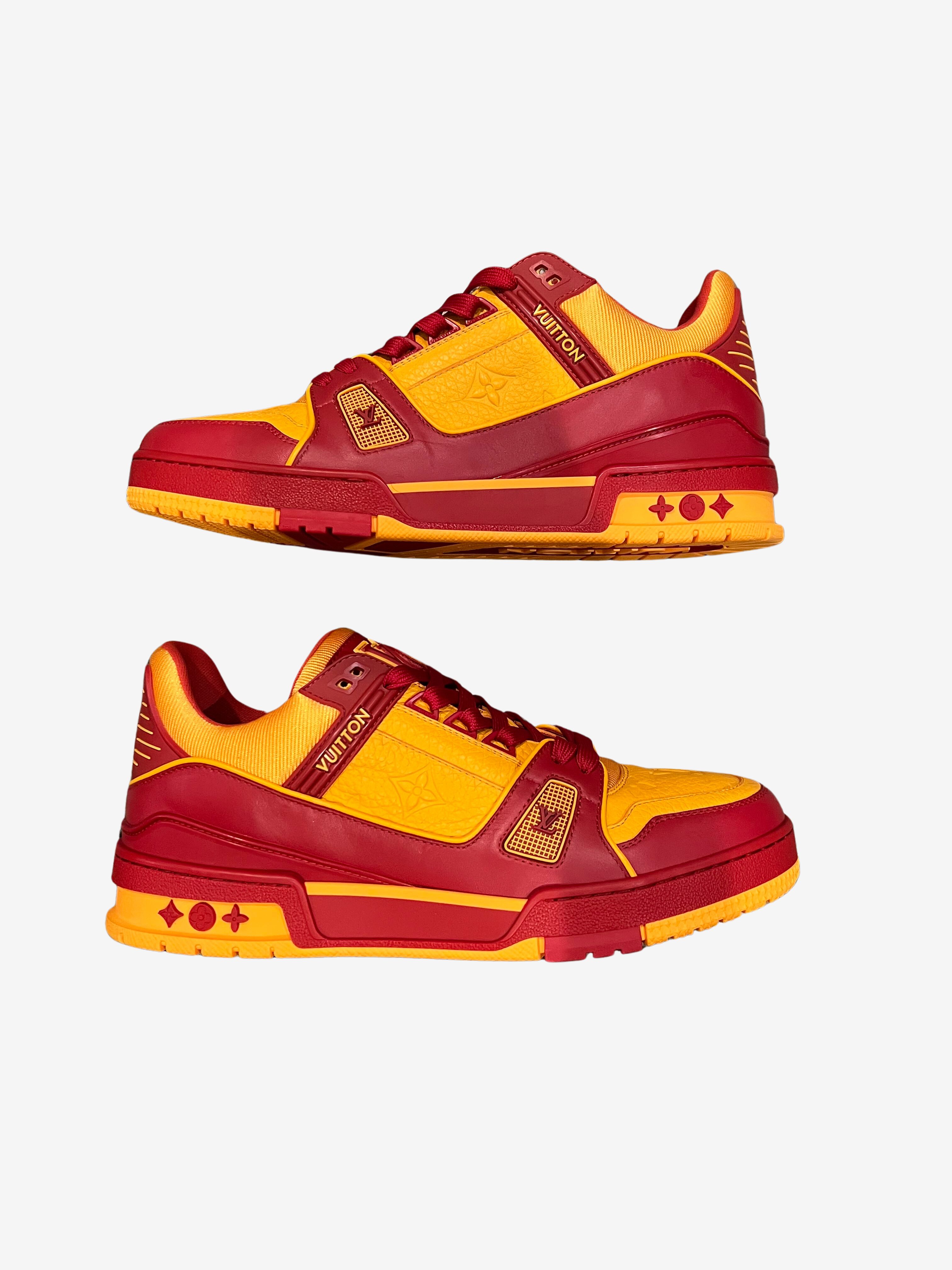 Louis Vuitton Orange & Red Trainer Sneaker 5