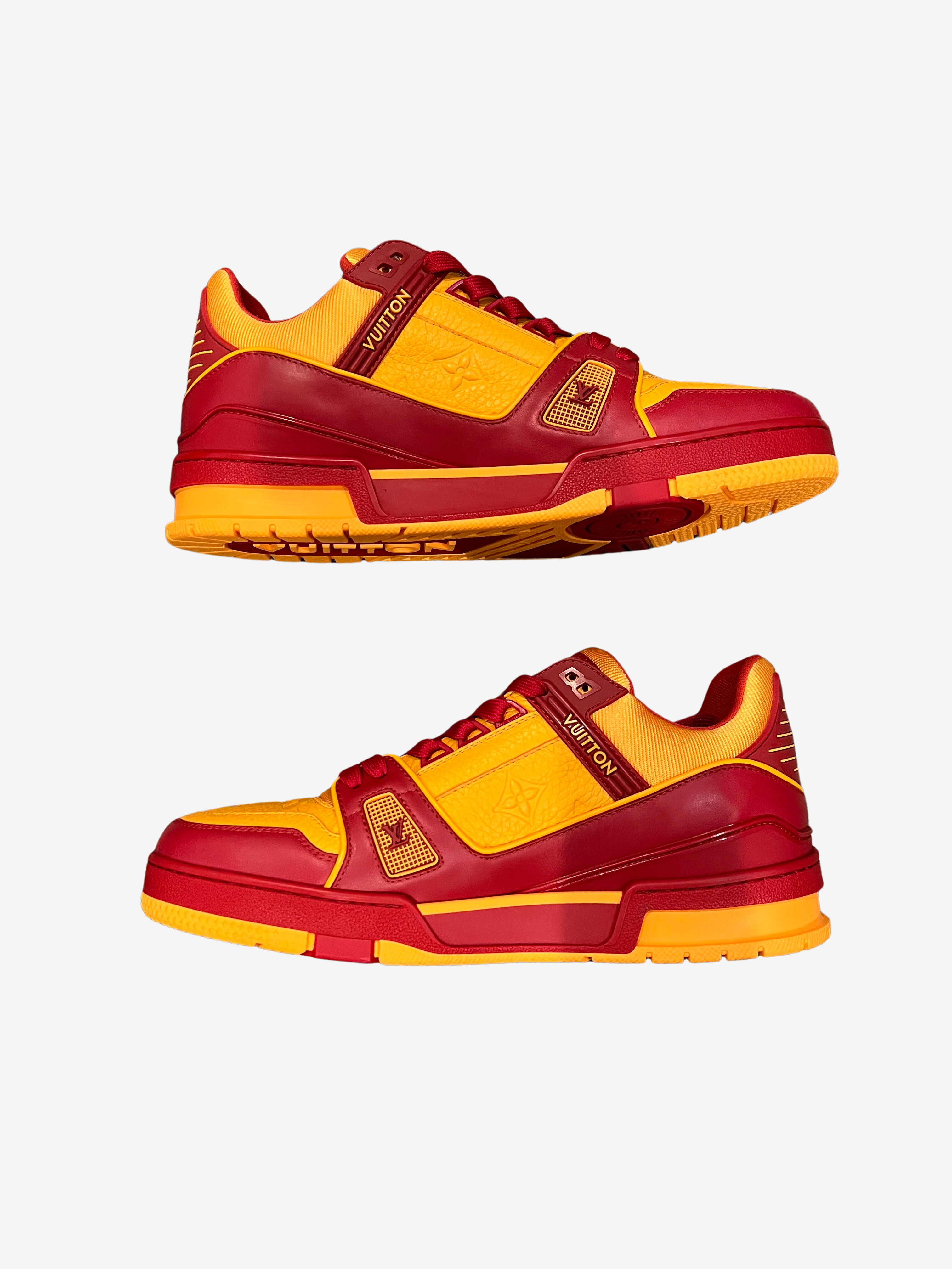 Louis Vuitton Orange & Red Trainer Sneaker 6