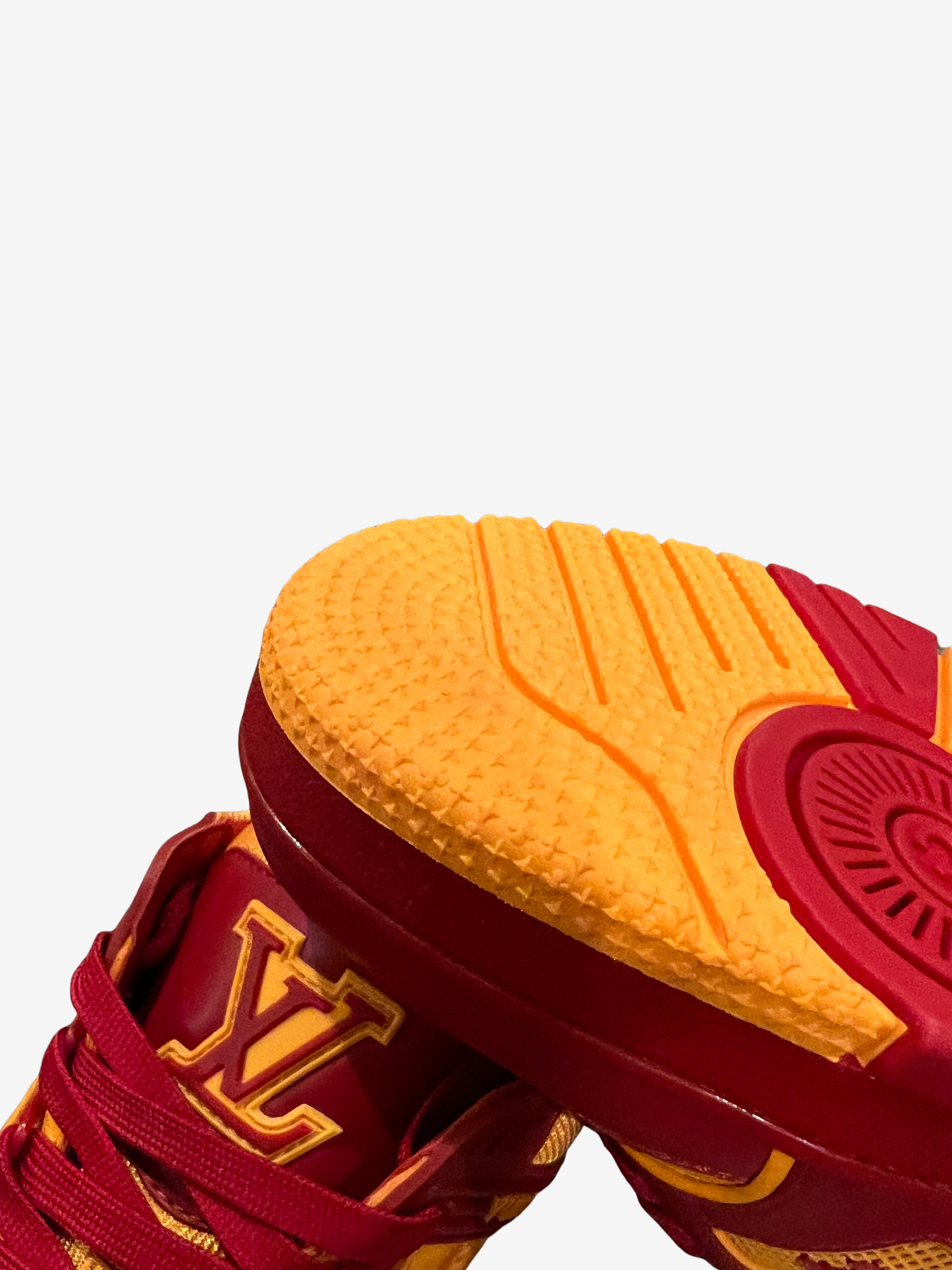 Louis Vuitton Orange & Red Trainer Sneaker 7