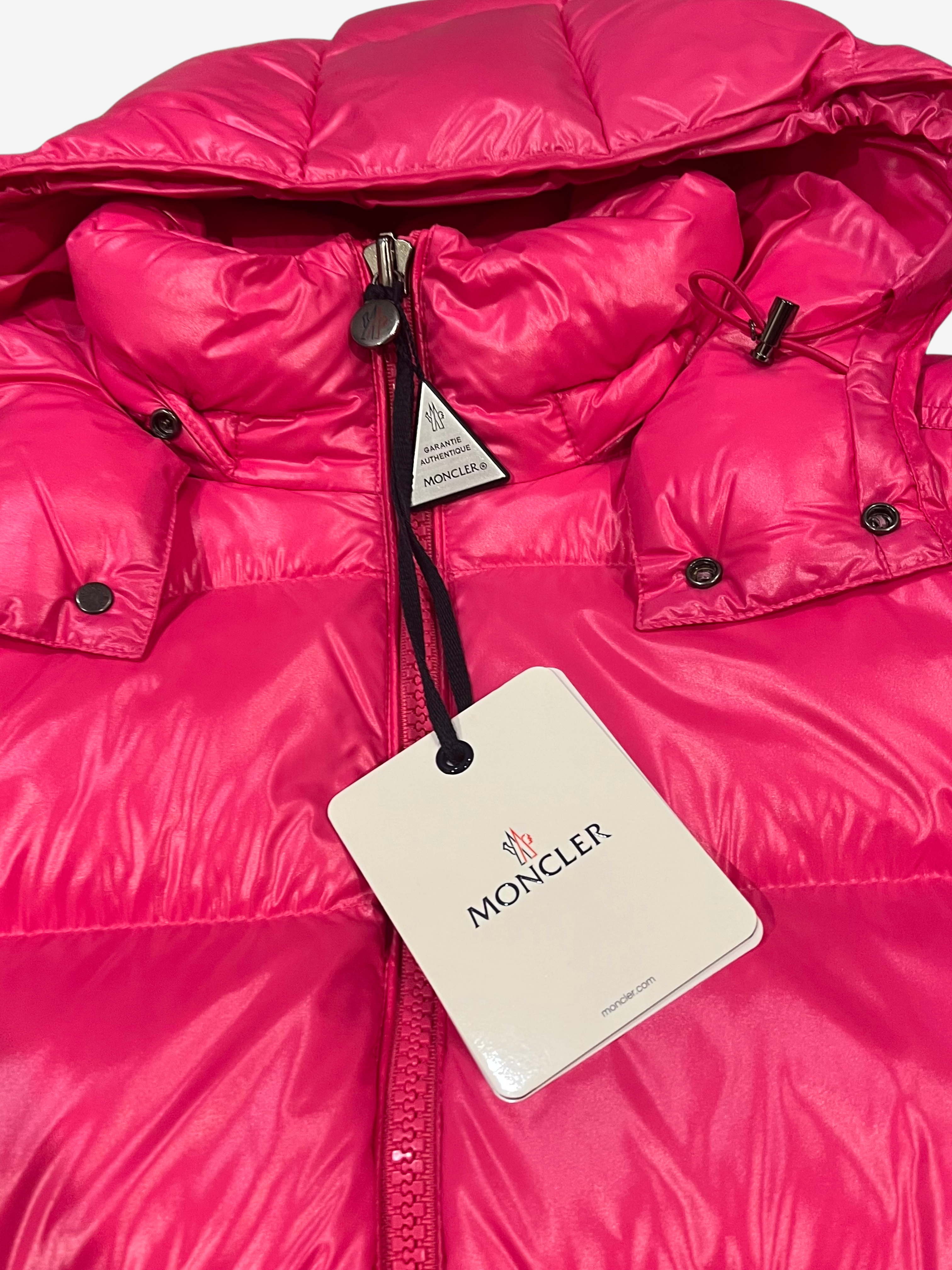 Moncler Pink Maya Short Down Jacket 3