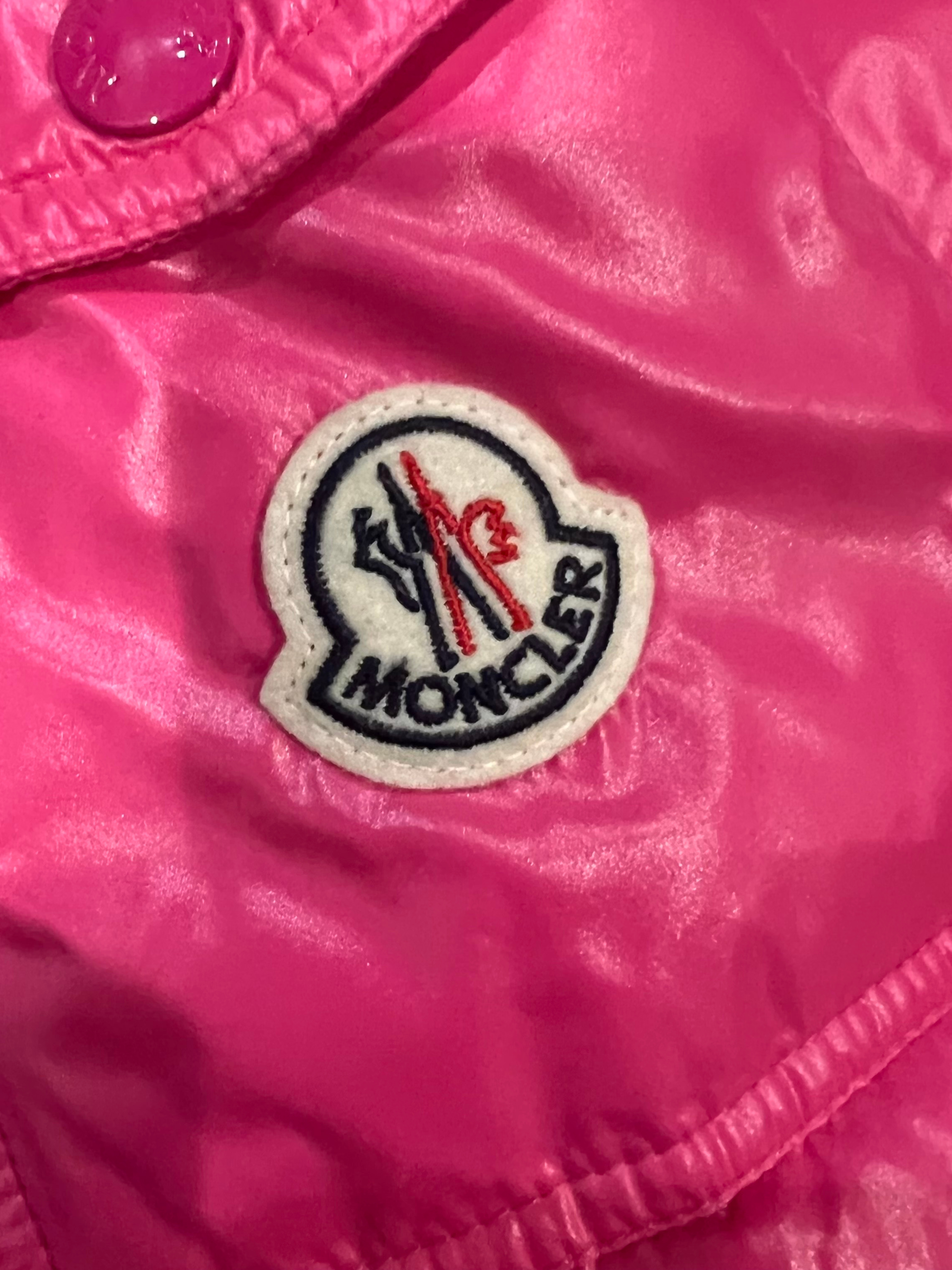 Moncler Pink Maya Short Down Jacket 4