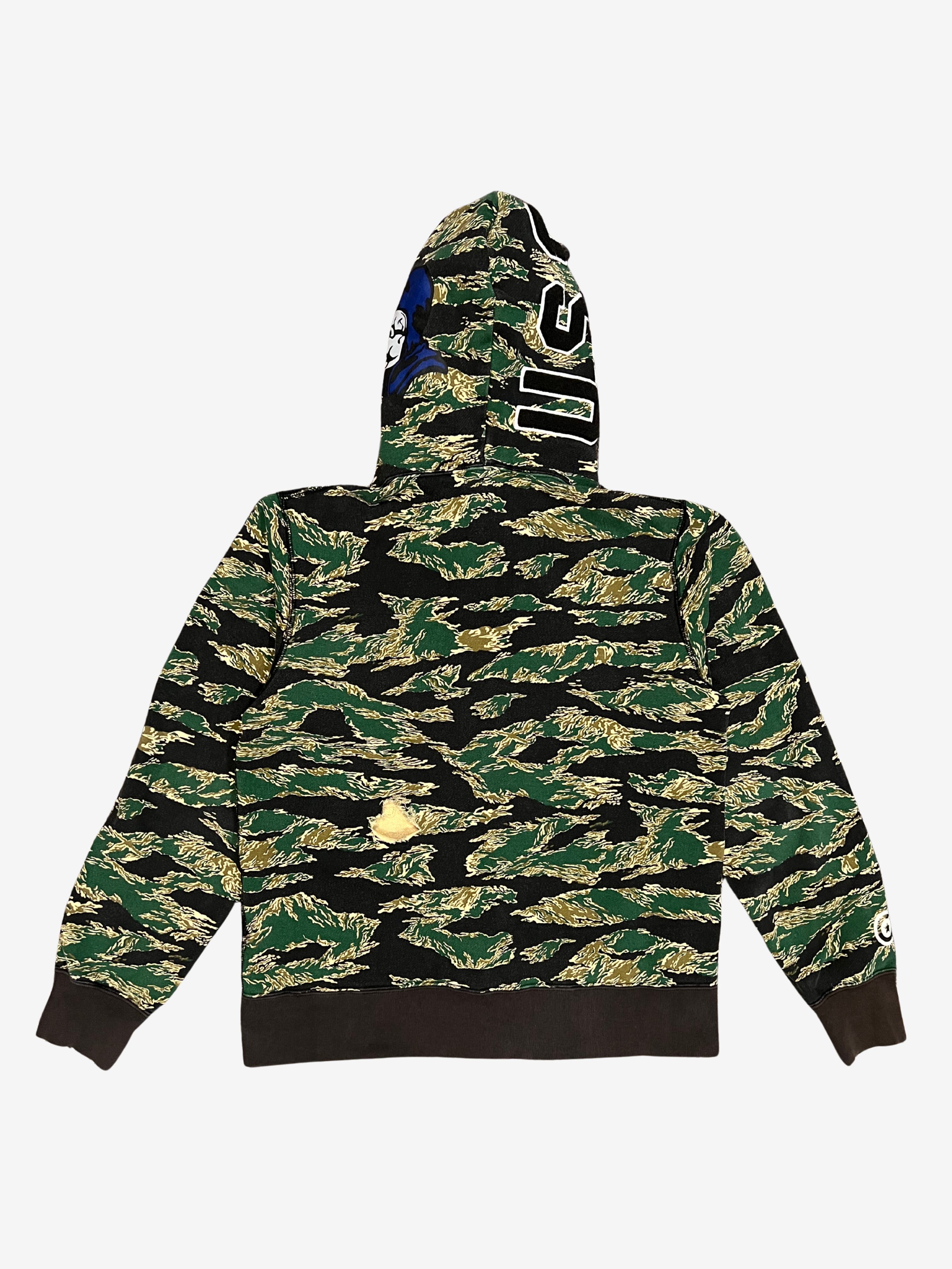 Green URSUS Forest Camo Full Zip Up Shark Hoodie