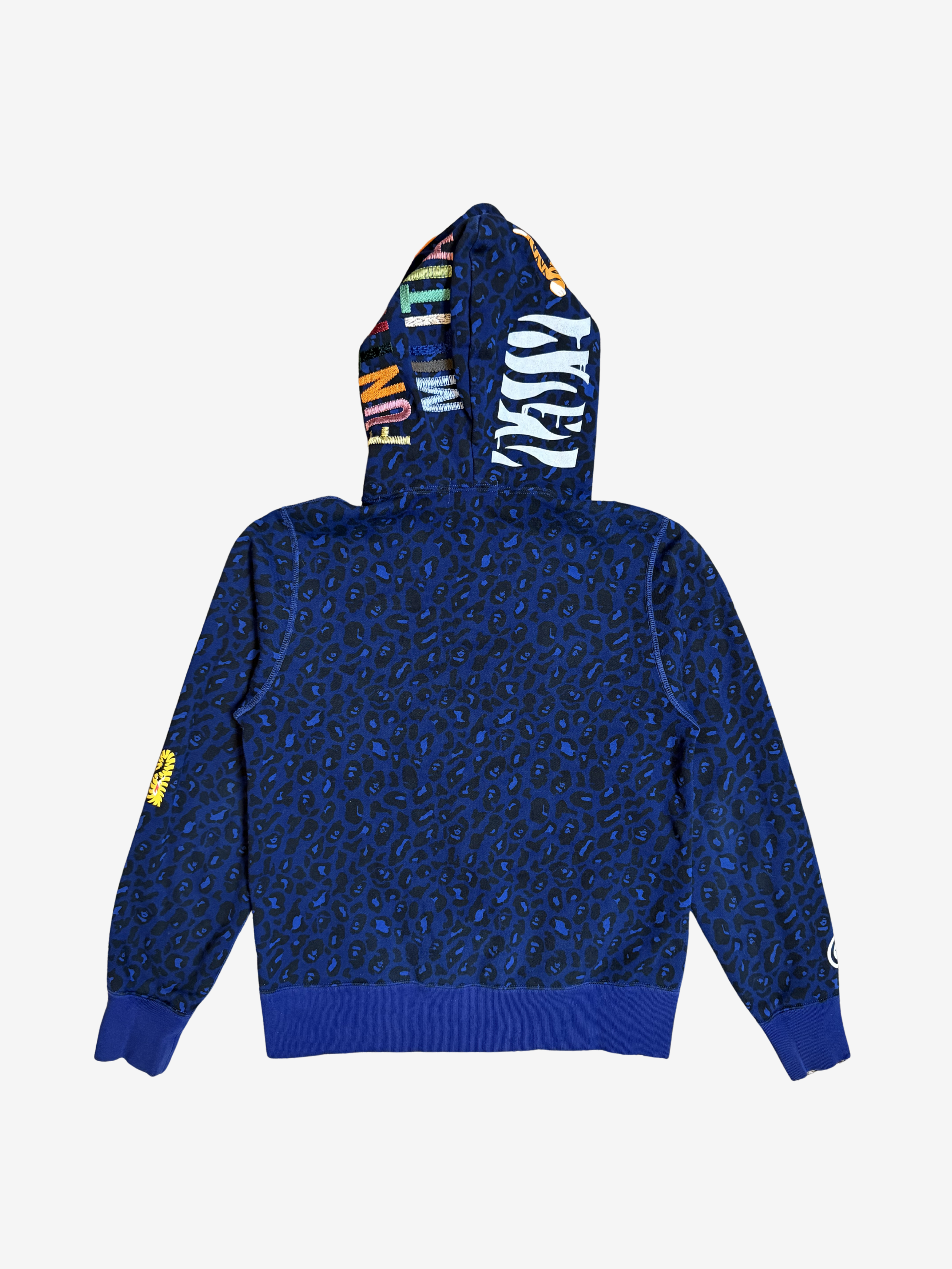 Blue Cheetah Camo Tiger Shark Full Zip Up Shark Hoodie
