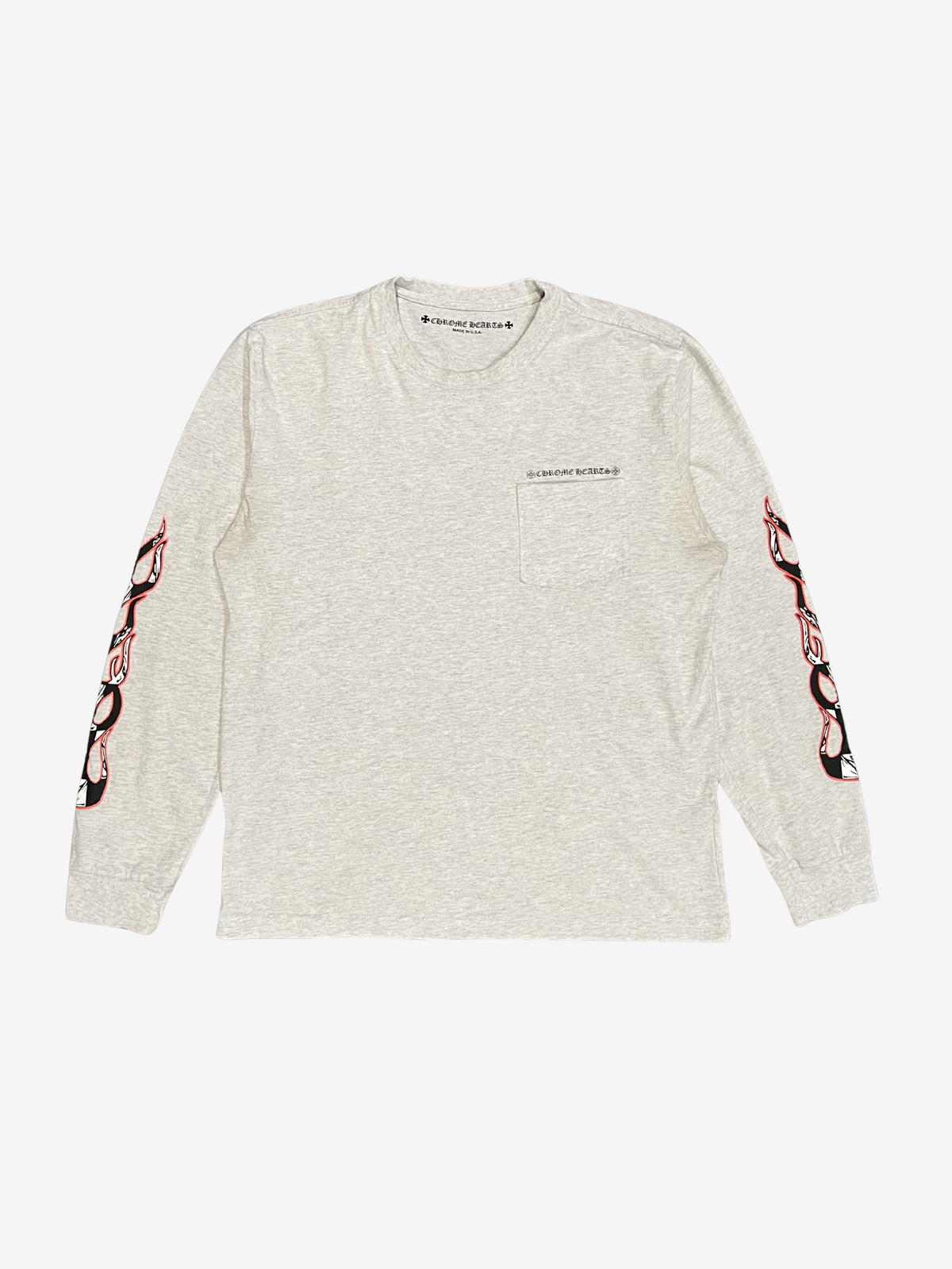 Chrome Hearts Matty Boy Gray Brain Long Sleeve T-Shirt 2