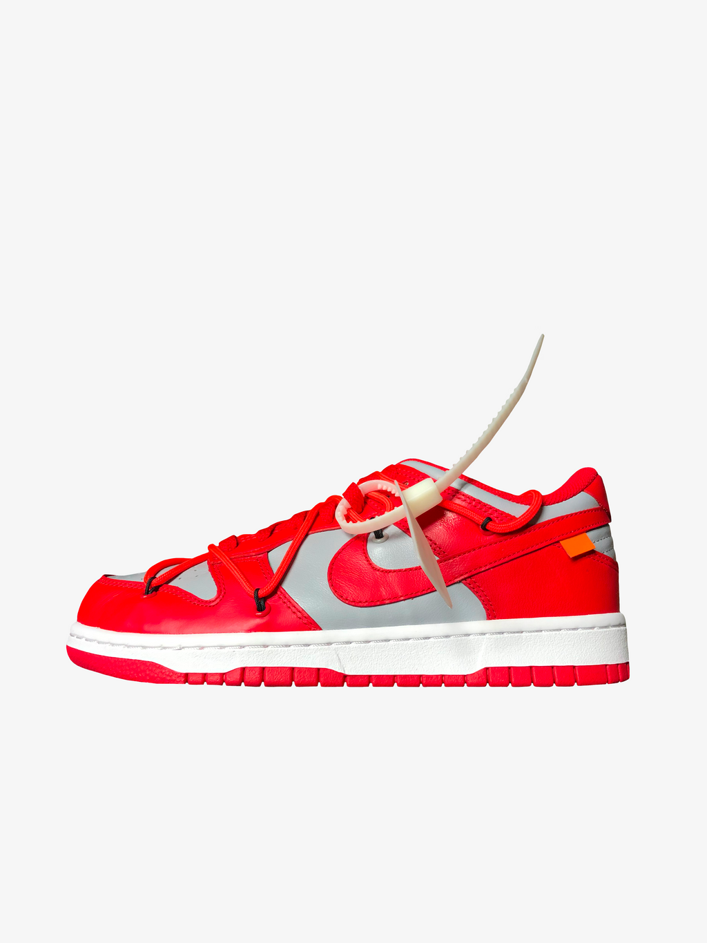 Nike Dunk Low x OFF-WHITE CT0856-600 New Box 9.5 University Red gray grey  225419