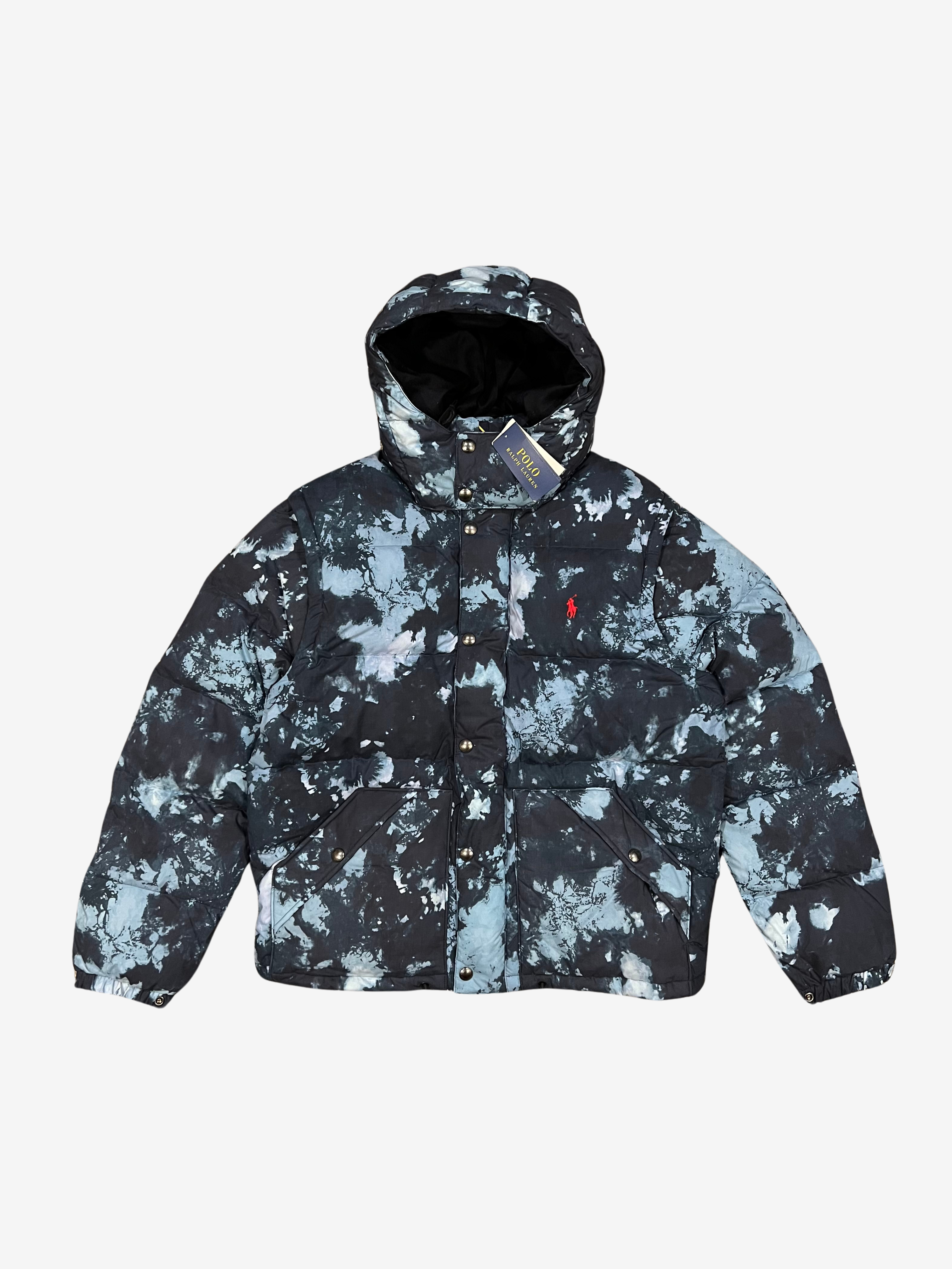 Polo Ralph Lauren Blue Snow Camo Puffer Jacket / Vest 2
